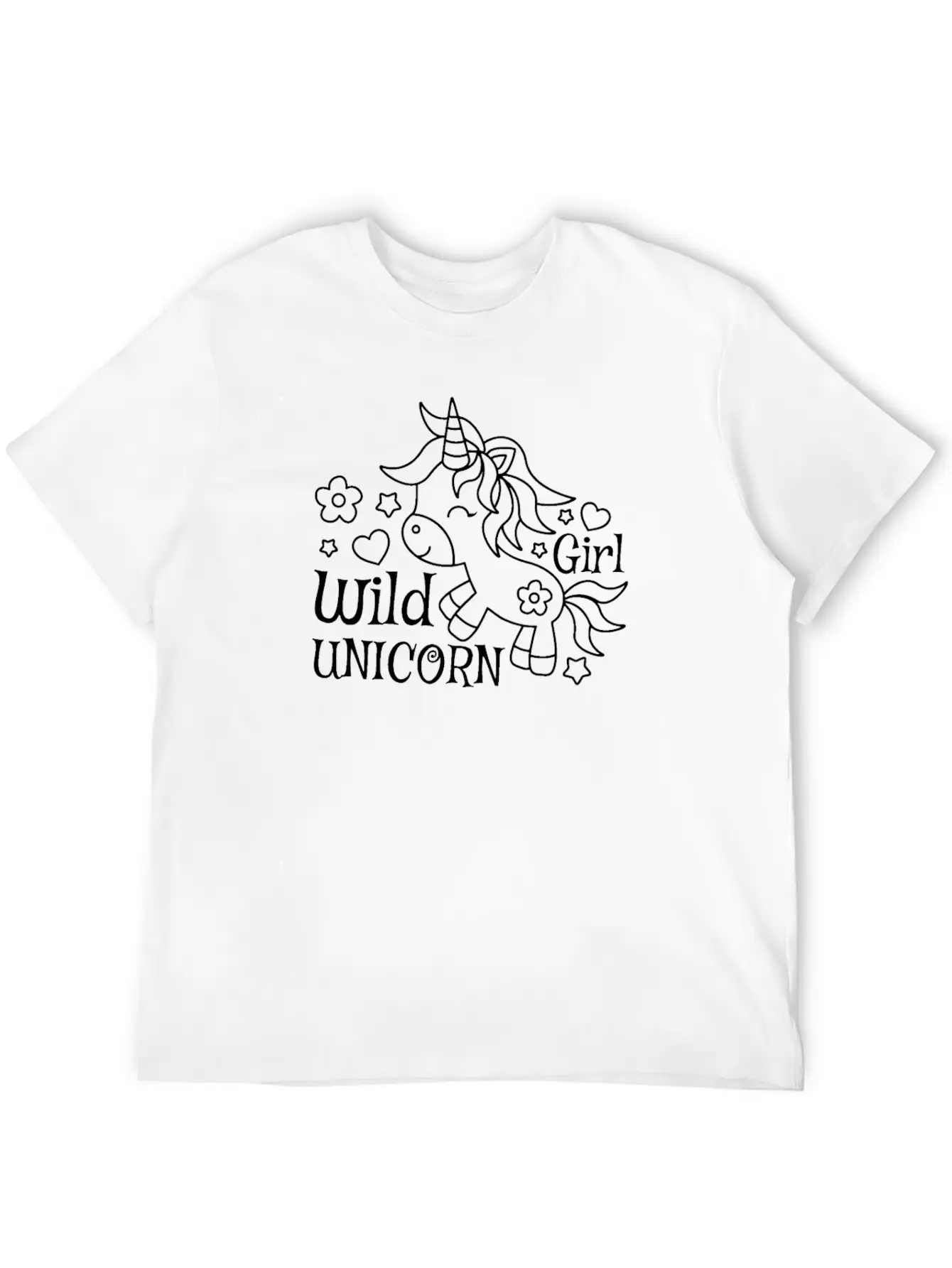Unicorn Wild Unicorn Girl Modern Fit Casual T-Shirt – Clean And Versatile Design