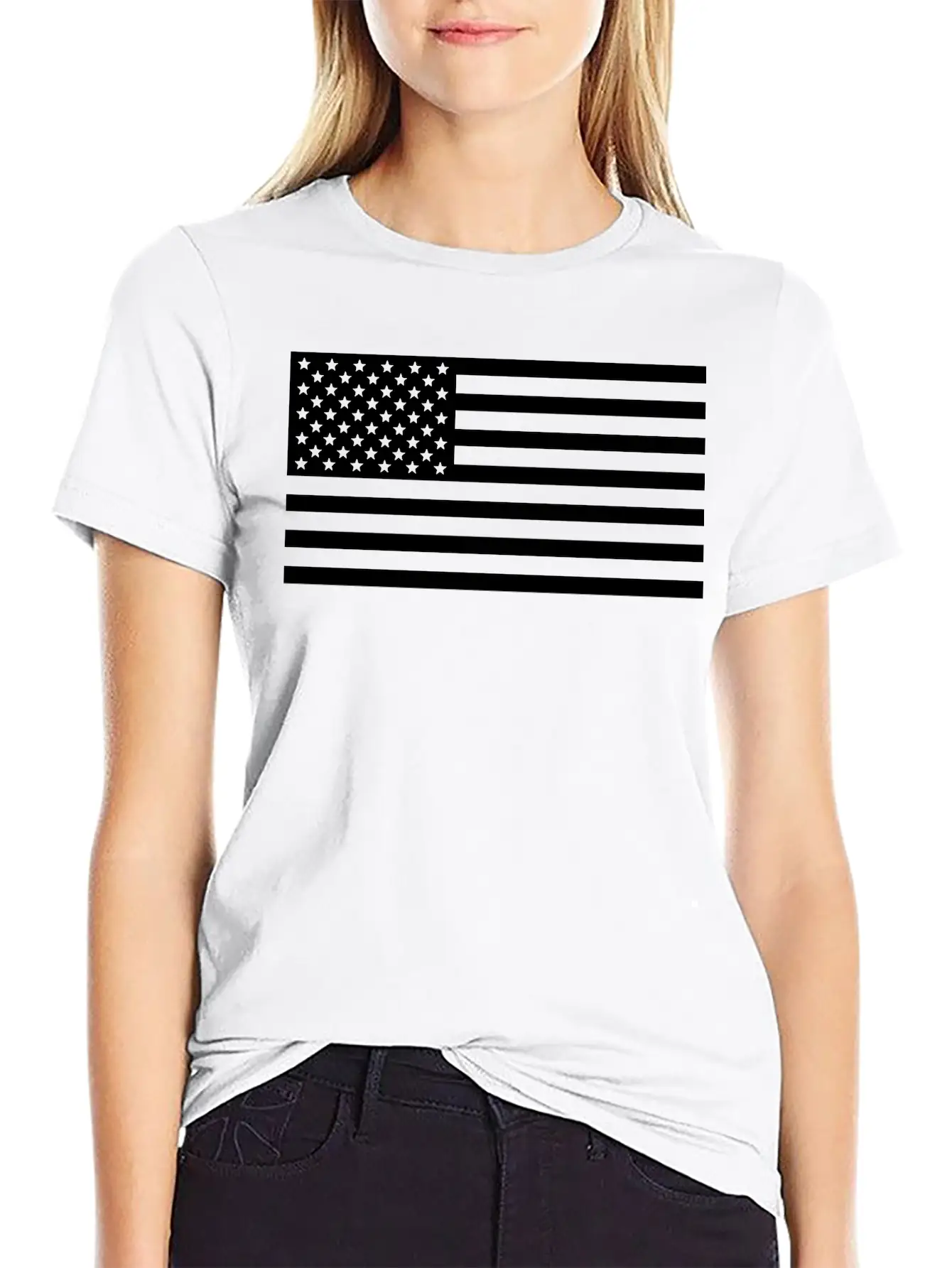 United States Of America Stars & Stripes Flag Basic Graphic T-Shirt – Daily Comfort In Soft Cotton
