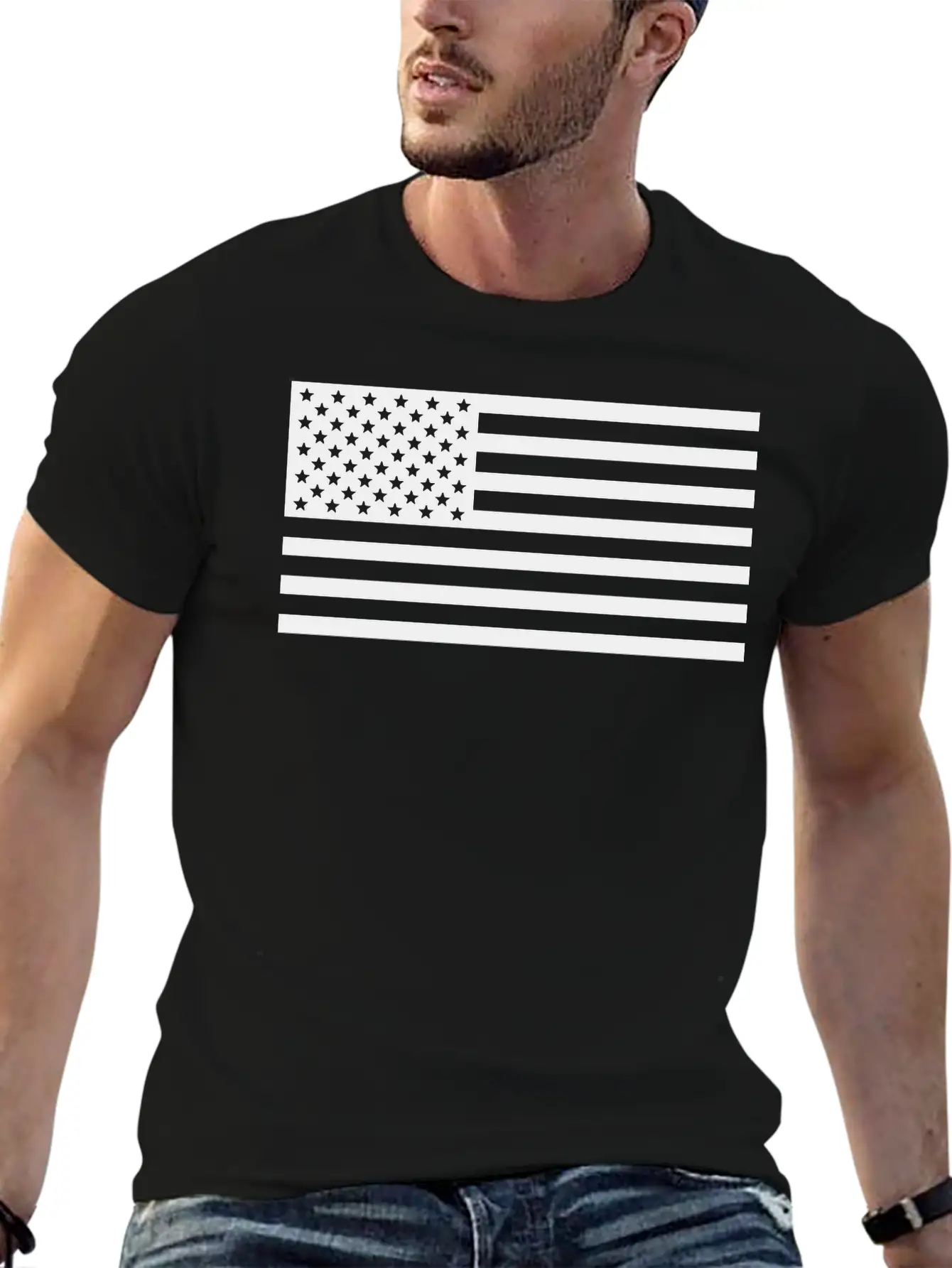 United States Of America Stars & Stripes Flag Basic Graphic T-Shirt – Daily Comfort In Soft Cotton