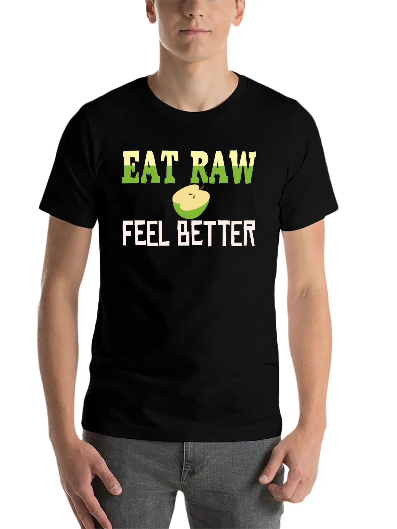 Unprocessed Food Organic Plant-Based Raw Produce Unisex Casual T-Shirt – Clean Design For Daily Comfort