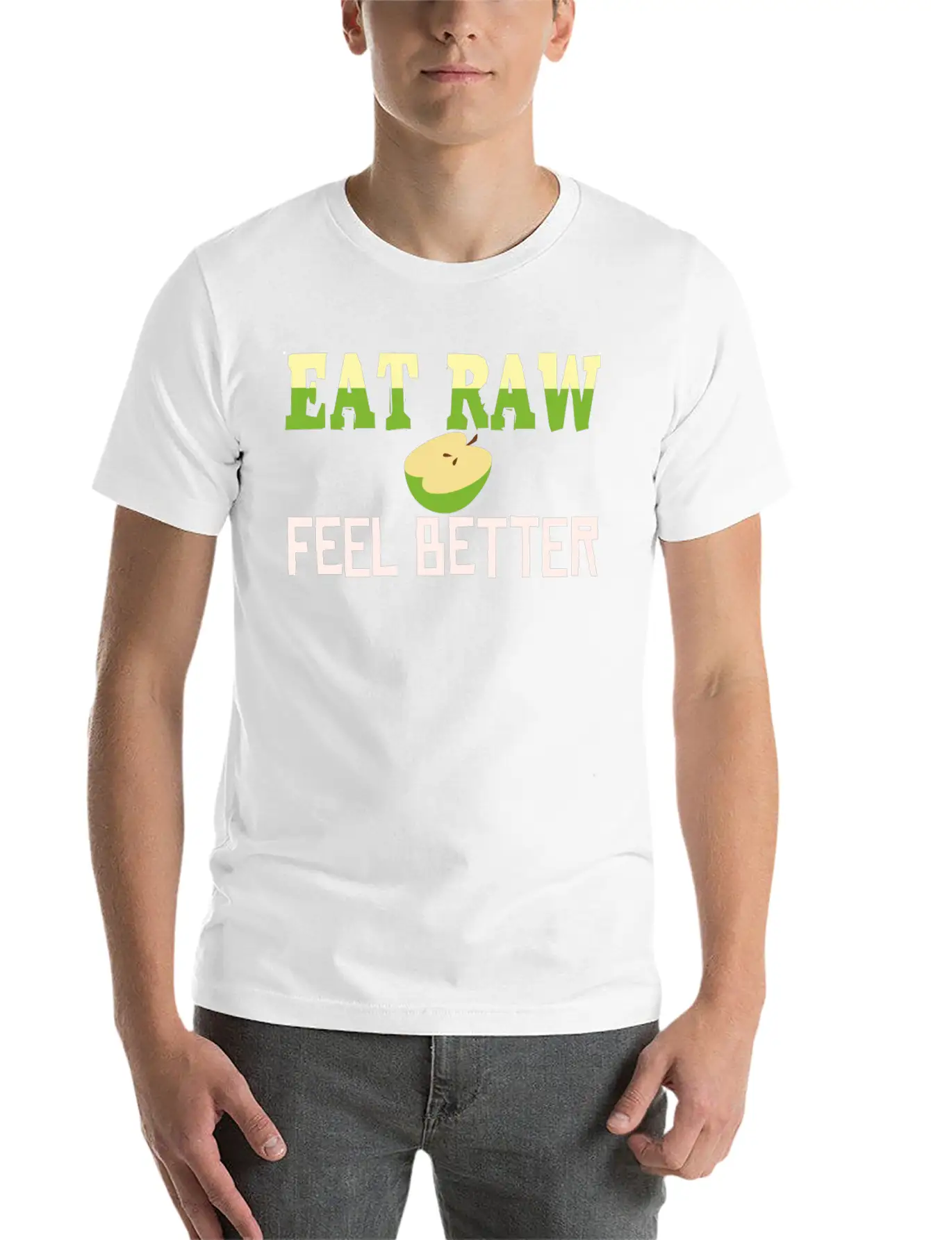 Unprocessed Food Organic Plant-Based Raw Produce Unisex Casual T-Shirt – Clean Design For Daily Comfort