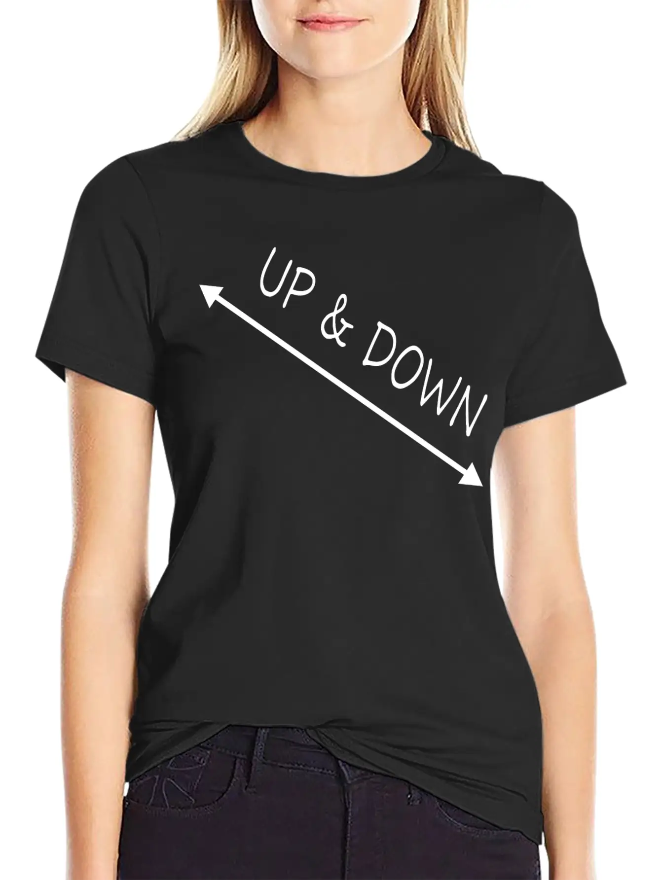 Up & Down Arrow Stylish Everyday T-Shirt – Unisex Basic Cotton Tee
