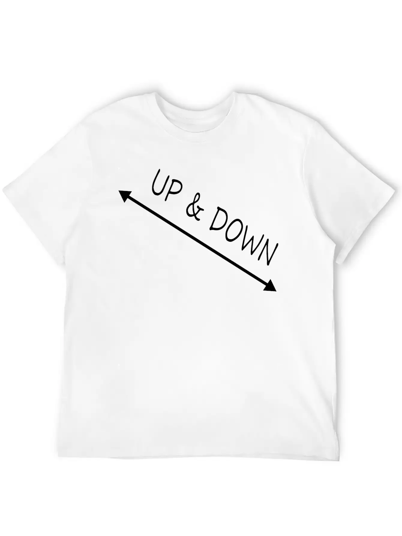 Up & Down Arrow Stylish Everyday T-Shirt – Unisex Basic Cotton Tee