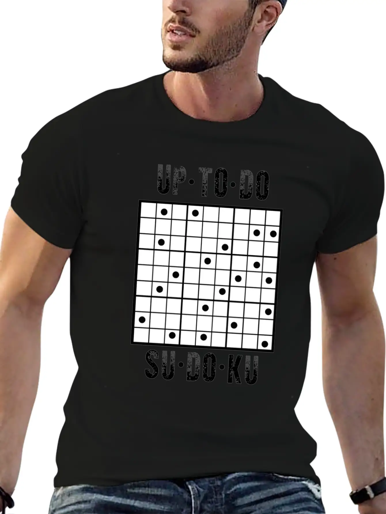 Up To Do Sudoku - Cute Board Game Lover Puzzle Pla Modern Fit Casual T-Shirt – Clean And Versatile Design