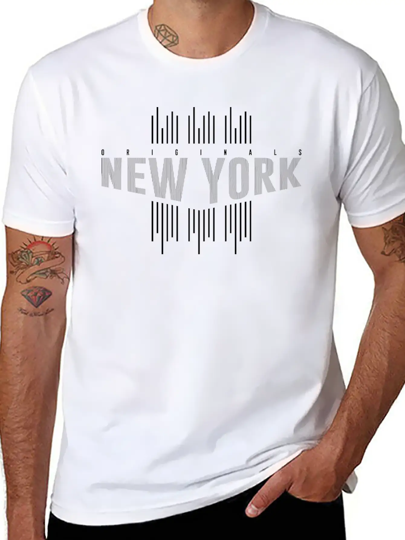 Urban Vibes: Street Art Design Print From The City Basic Graphic T-Shirt – Daily Comfort In Soft Cotton