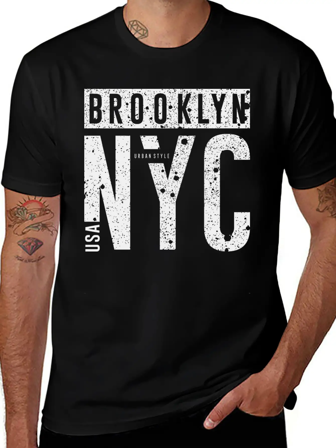 Urban Vibes: Street Art Design Print From The City Classic Fit Graphic Tee For Daily Comfort – Unisex Cotton Shirt