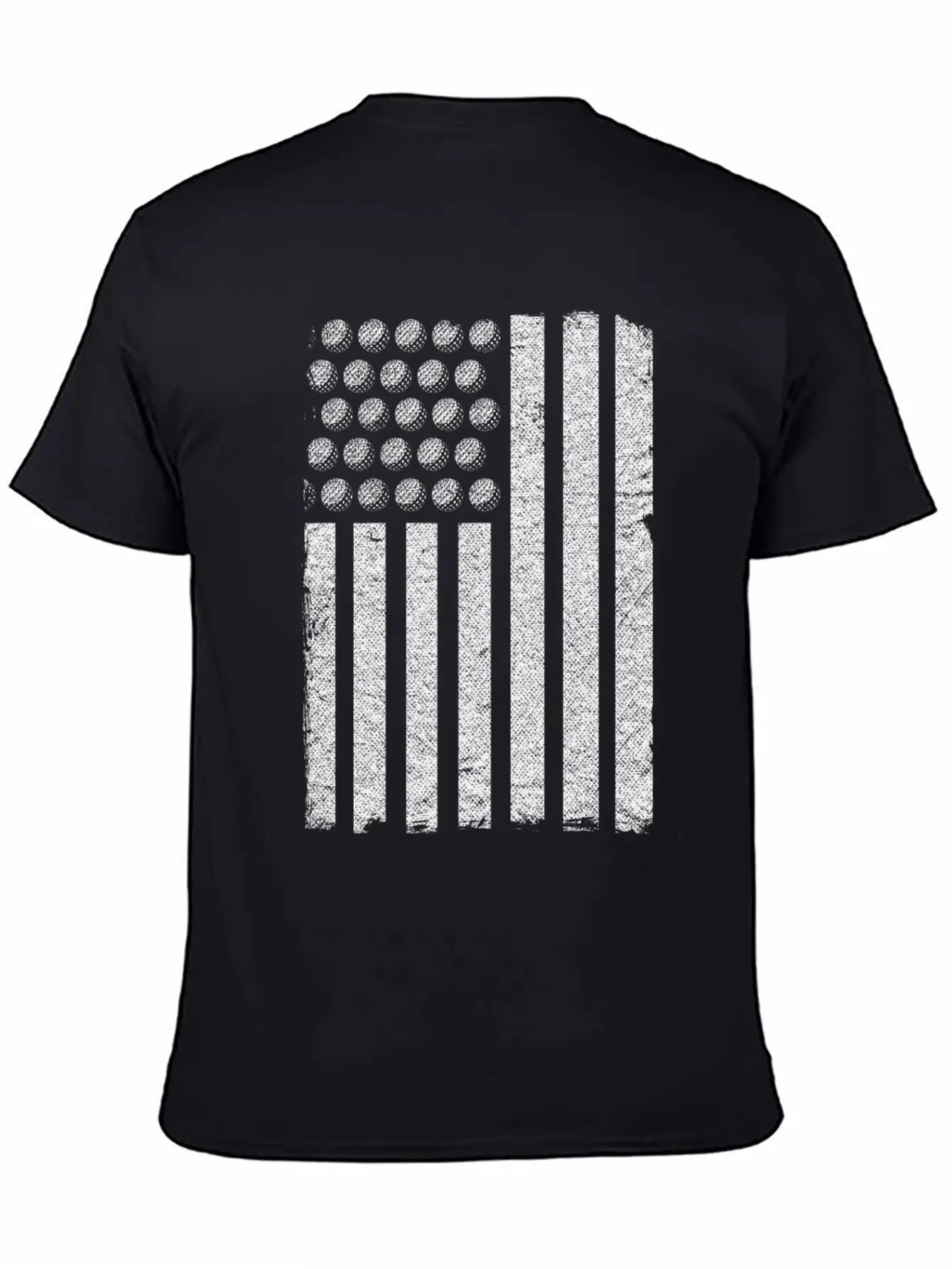 US Flag Golf Balls Patriotic Golfers Golf Players Comfortable Minimalist Graphic Tee – Summer Style Essential