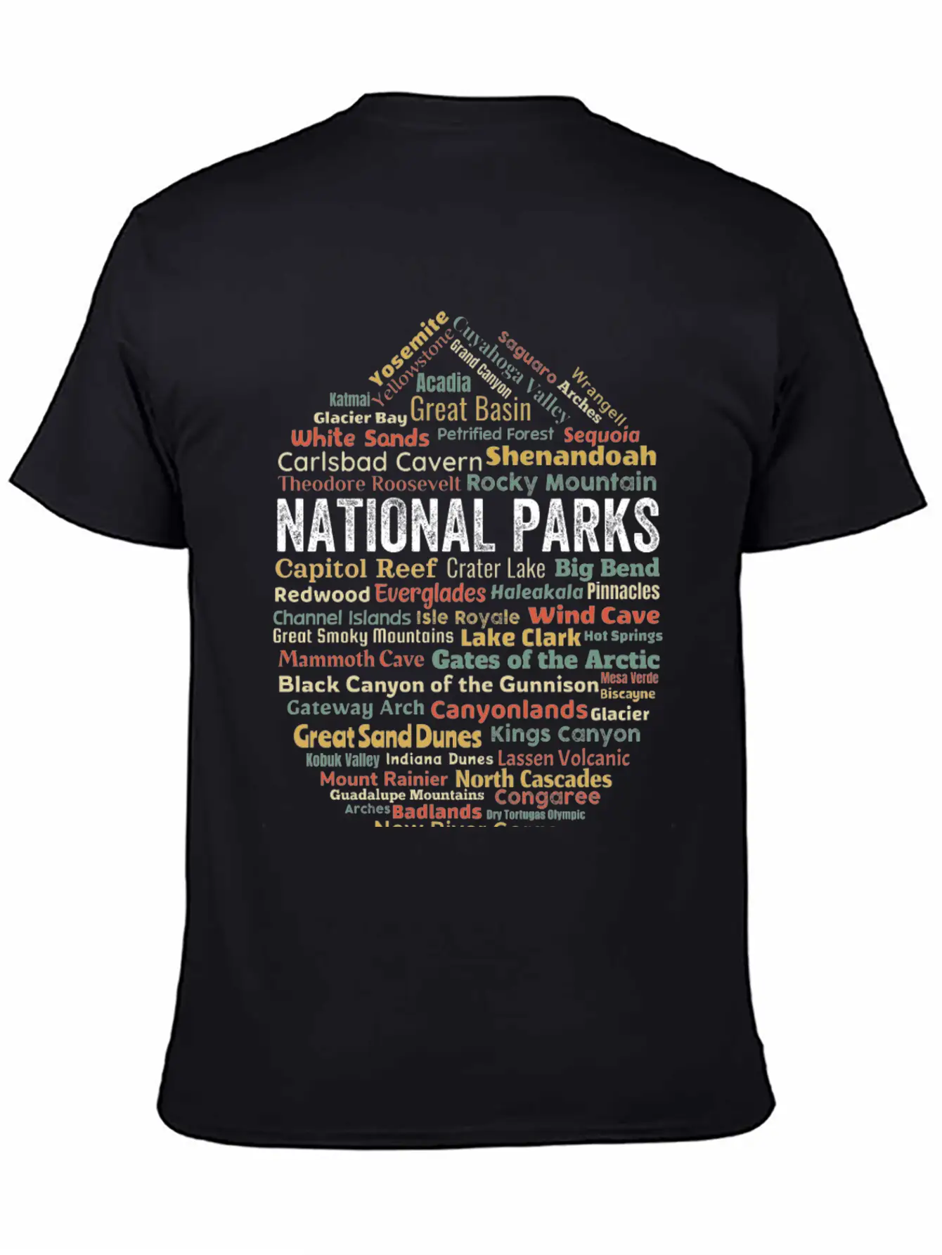 Us National Parks Essential Cotton Tee For Daily Outfits – Unisex Style
