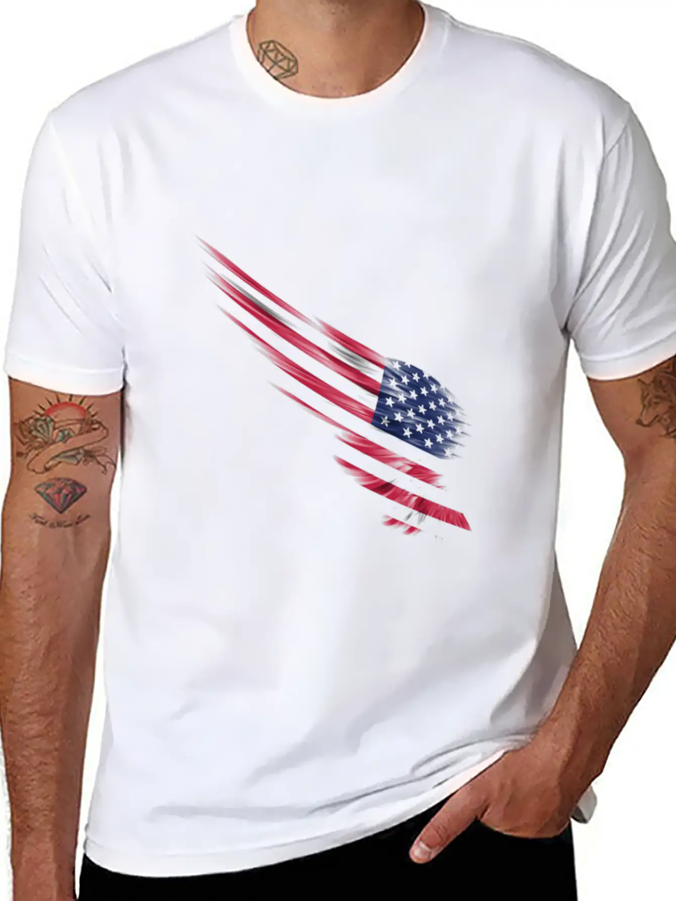 Usa Flag Unisex Casual T-Shirt – Clean Design For Daily Comfort