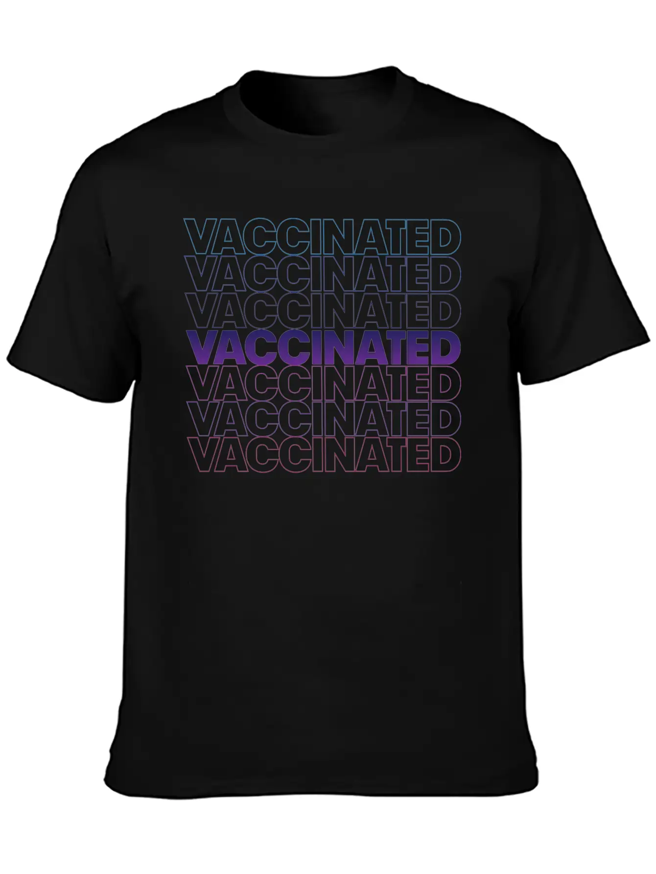 Vaccinated Basic Graphic T-Shirt – Daily Comfort In Soft Cotton