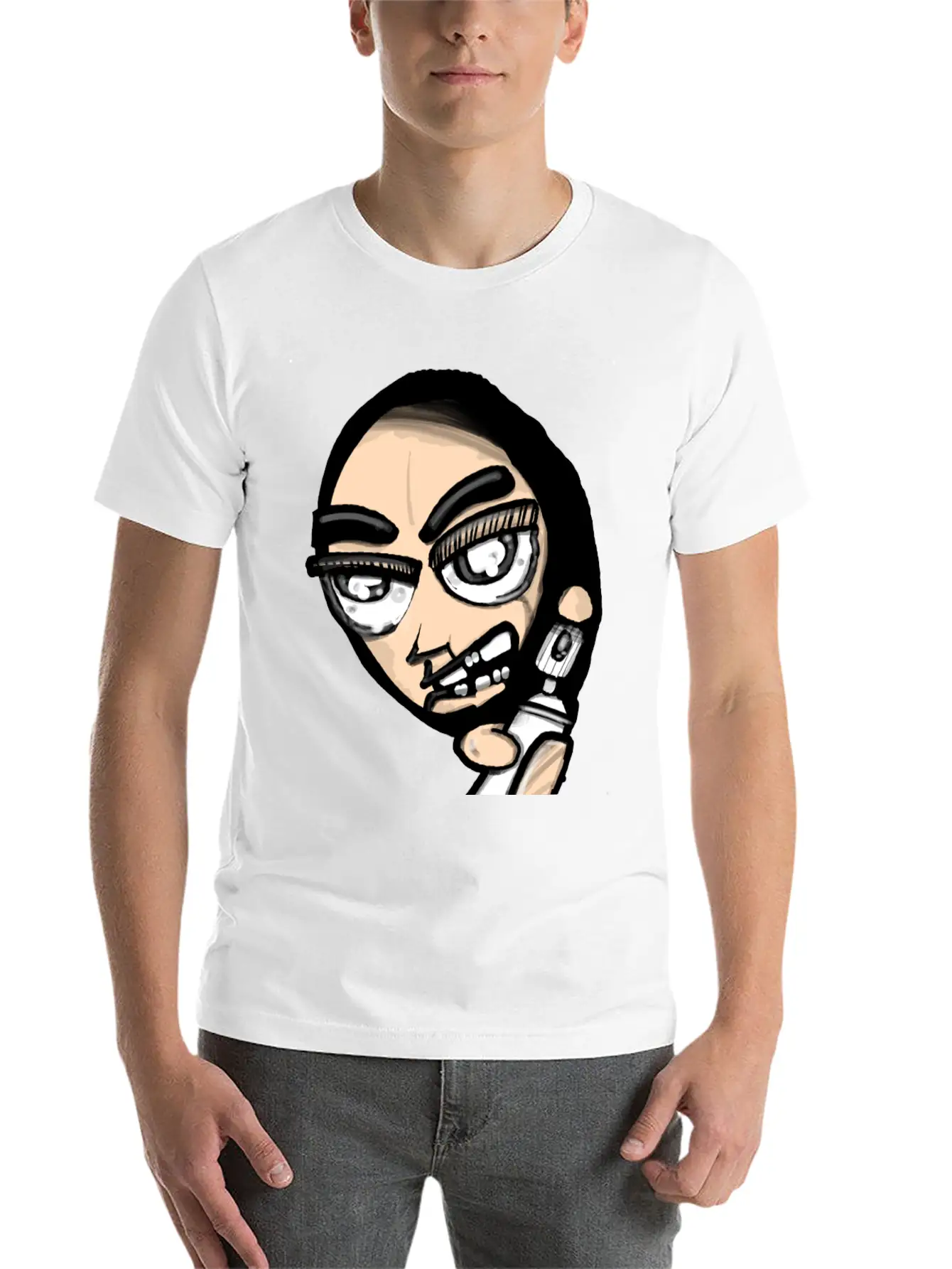 Vandal Cartoon Modern Fit Casual T-Shirt – Clean And Versatile Design