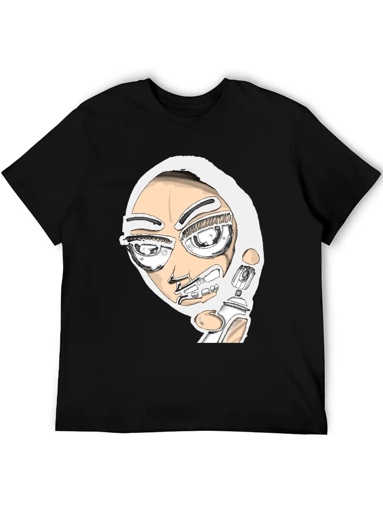 Vandal Cartoon Modern Fit Casual T-Shirt – Clean And Versatile Design