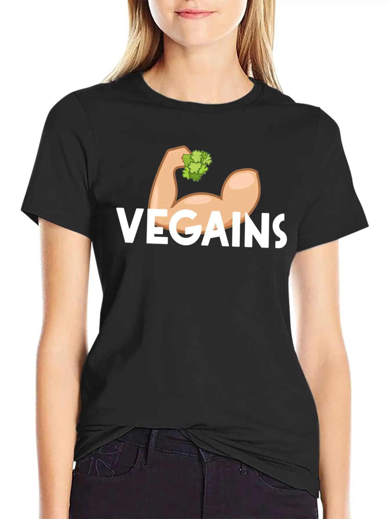 Vegains Fitness Relaxed Everyday Tee – Lightweight And Durable Cotton