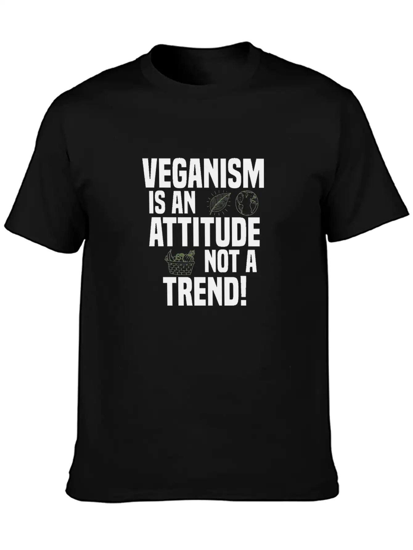 Vegan Veganism Vegetarian Modern Fit Casual T-Shirt – Clean And Versatile Design