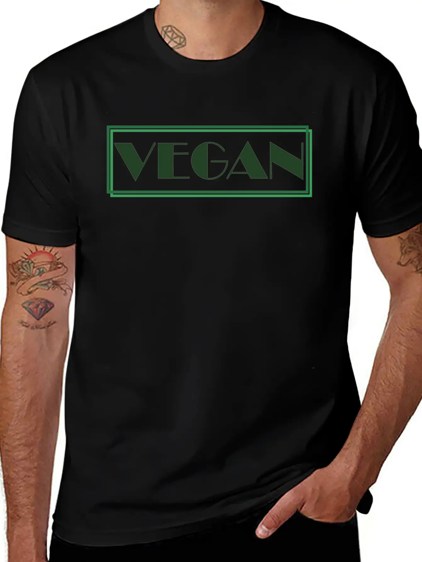 Vegan Vegetarian Animal Welfare Gift Idea Lightweight Cotton T-Shirt – Daily Comfort Graphic Shirt