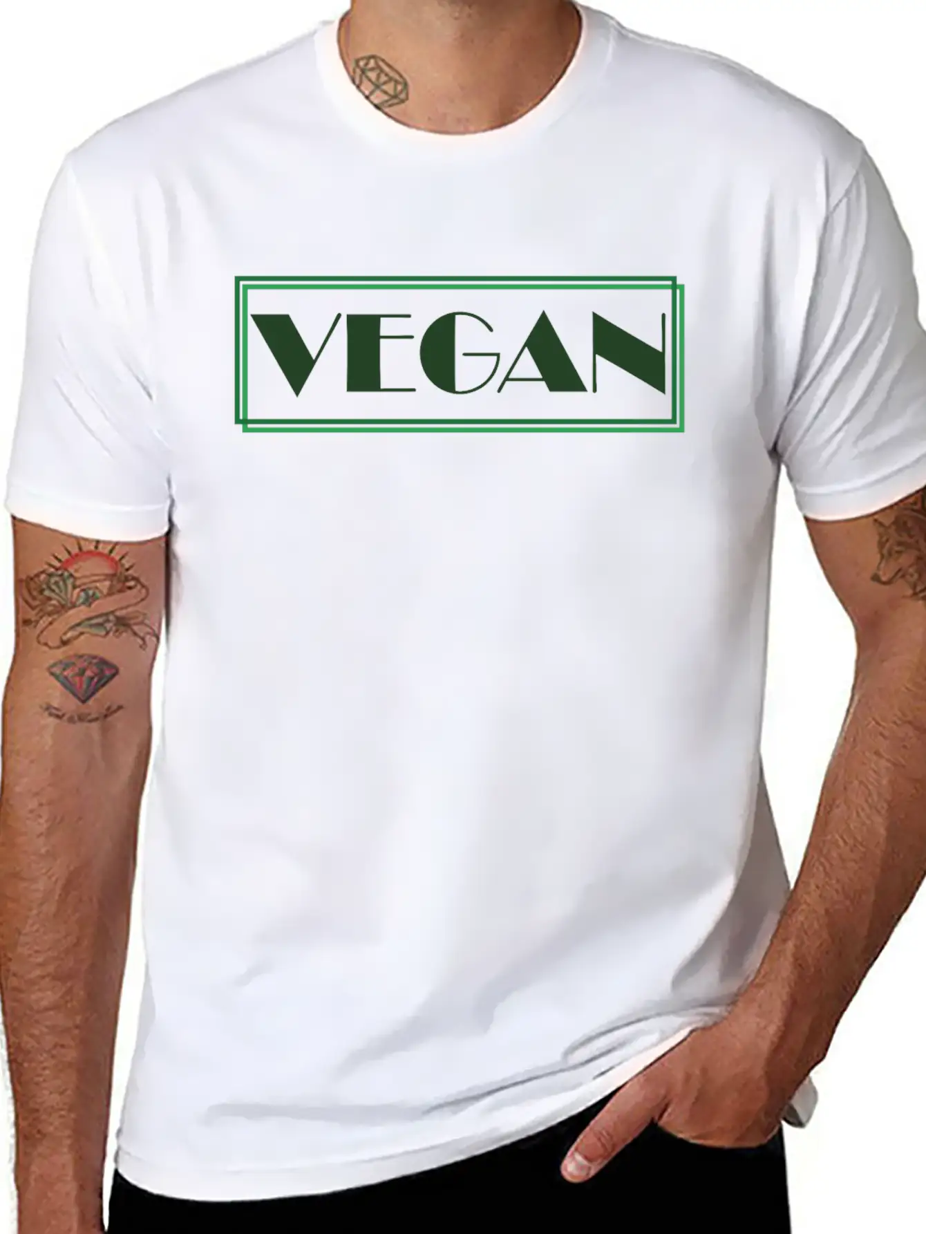 Vegan Vegetarian Animal Welfare Gift Idea Lightweight Cotton T-Shirt – Daily Comfort Graphic Shirt
