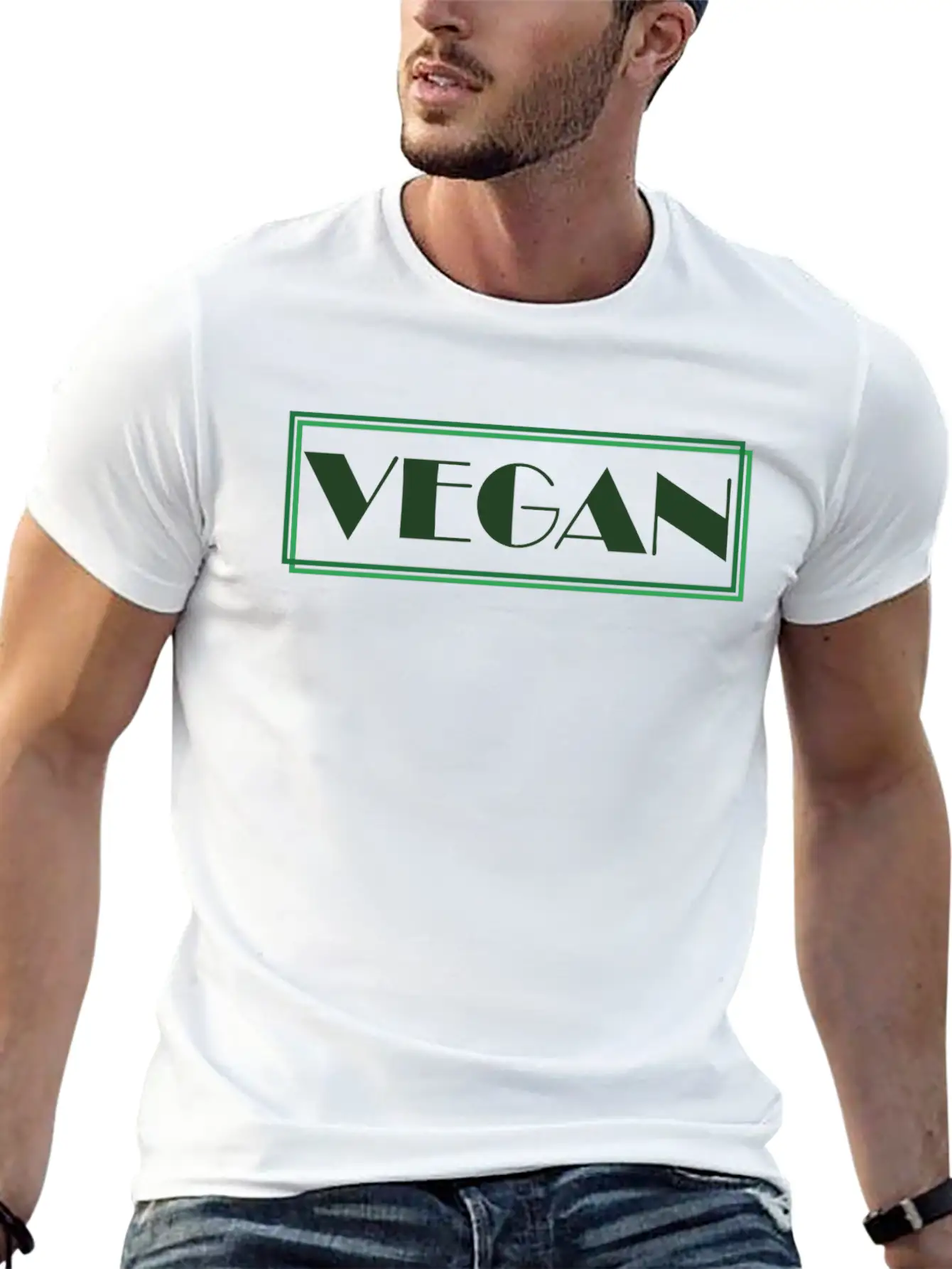 Vegan Vegetarian Animal Welfare Gift Idea Lightweight Cotton T-Shirt – Daily Comfort Graphic Shirt