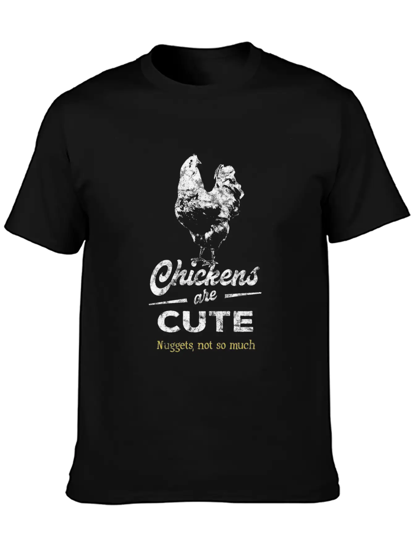 Vegetarian Chicken Lightweight Cotton T-Shirt – Daily Comfort Graphic Shirt
