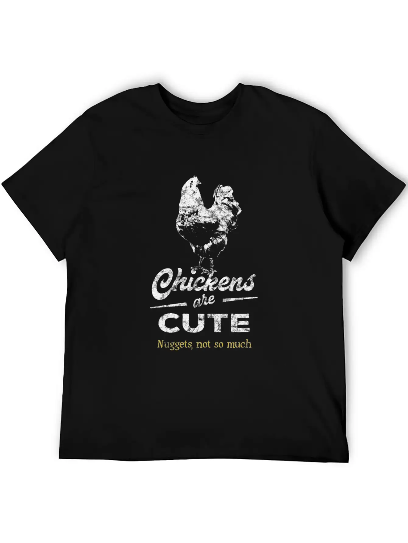 Vegetarian Chicken Lightweight Cotton T-Shirt – Daily Comfort Graphic Shirt