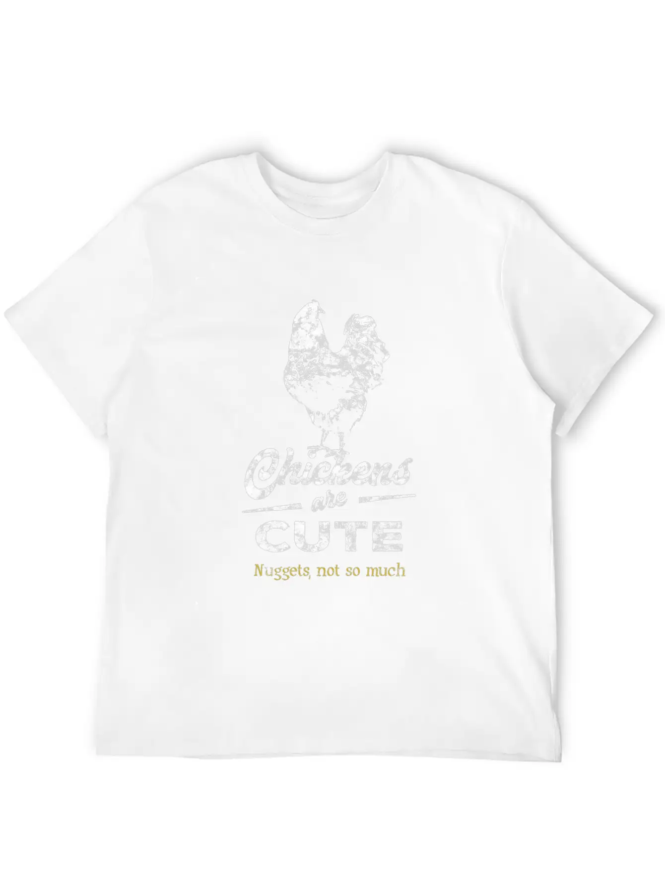 Vegetarian Chicken Lightweight Cotton T-Shirt – Daily Comfort Graphic Shirt