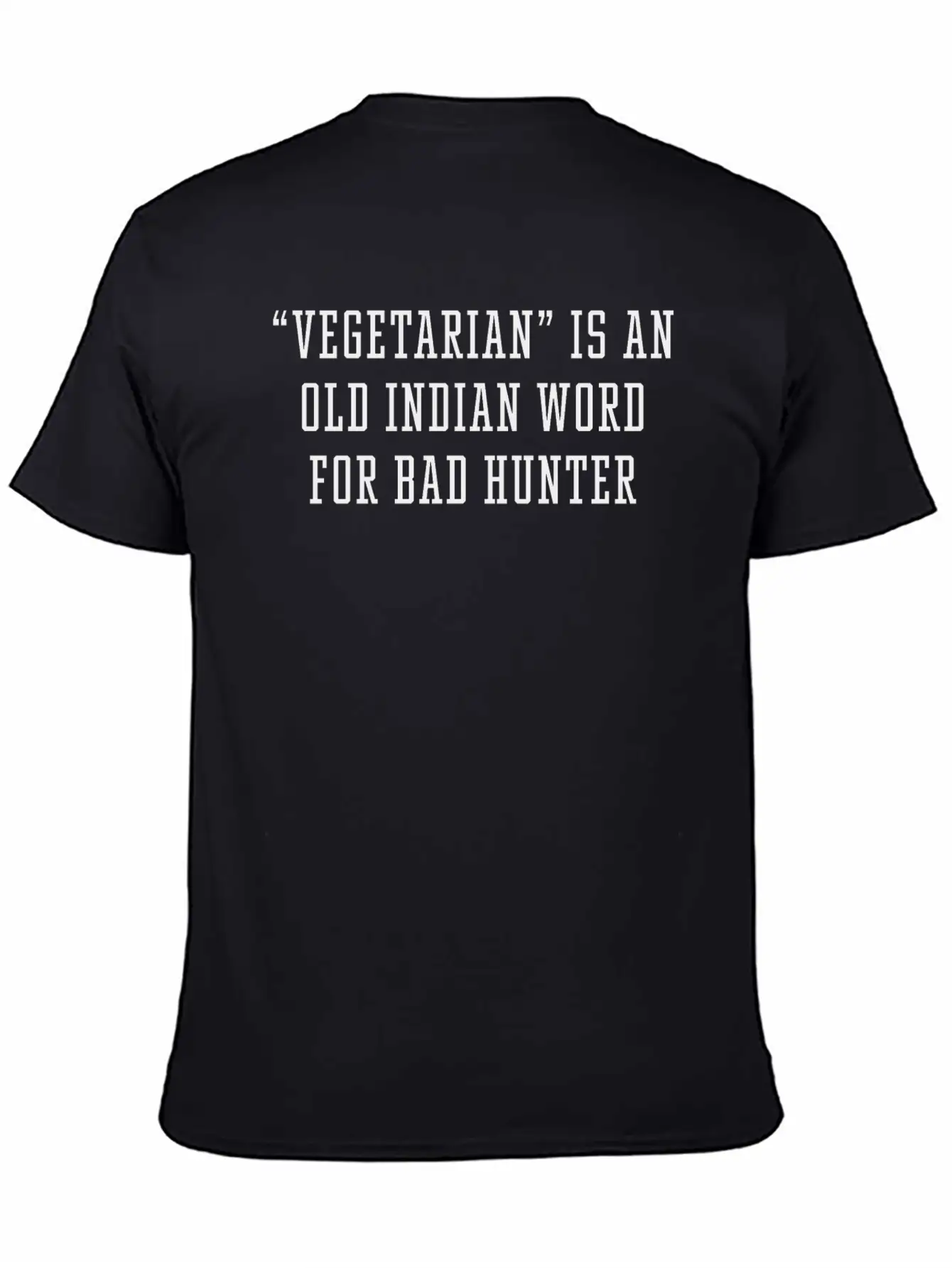 Vegetarian Indian Word Unisex Casual T-Shirt – Clean Design For Daily Comfort