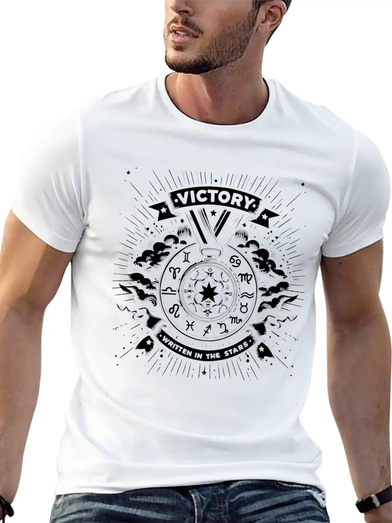 Victory Written In The Stars Stylish Everyday T-Shirt – Unisex Basic Cotton Tee