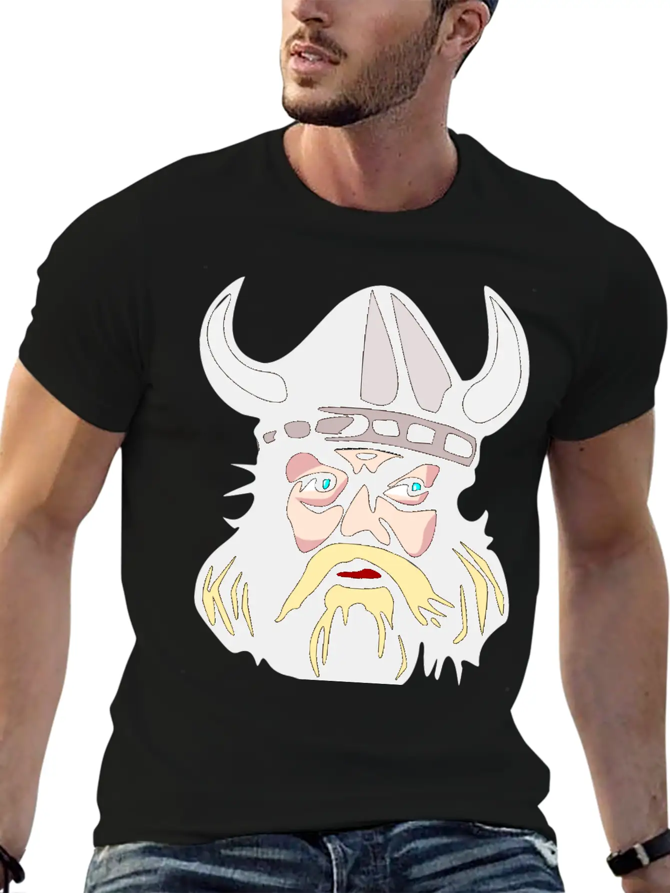 Vikings Wickinger Warrior Vikingboat Boot38 Basic Graphic T-Shirt – Daily Comfort In Soft Cotton
