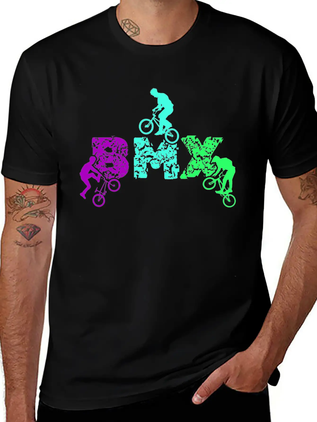 Vintage Bike Outfit, Bicycle Urban Freestyle BMX Relaxed Everyday Tee – Lightweight And Durable Cotton