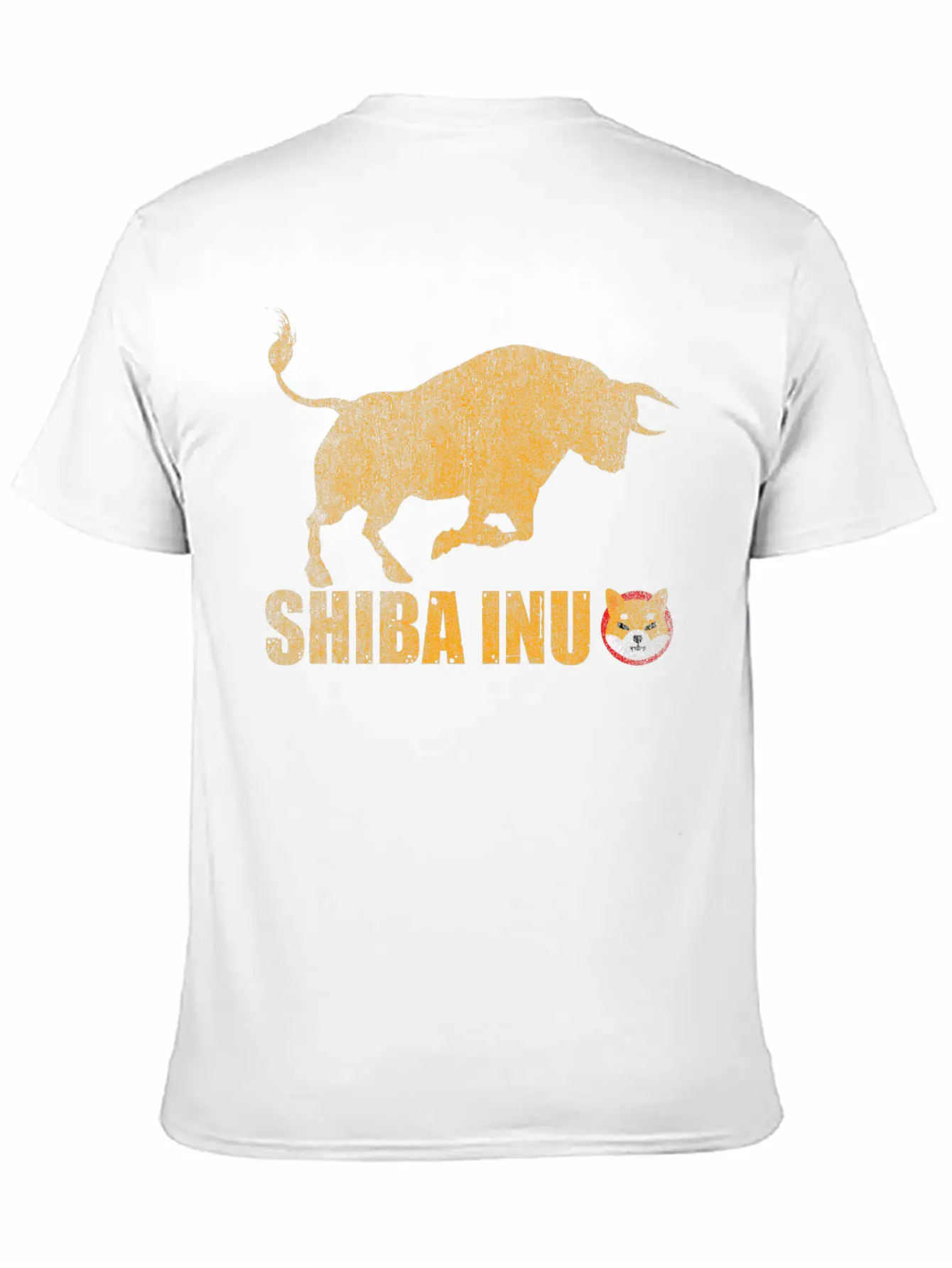 Vintage Bull Market Shiba Inu Coin Crypto Token Stylish Everyday T-Shirt – Unisex Basic Cotton Tee