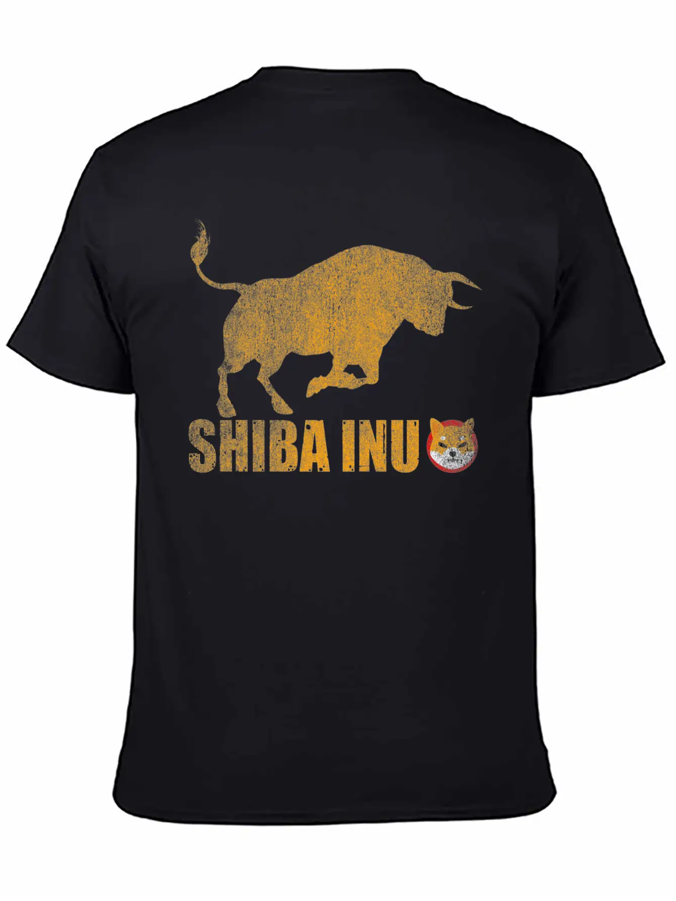 Vintage Bull Market Shiba Inu Coin Crypto Token Stylish Everyday T-Shirt – Unisex Basic Cotton Tee