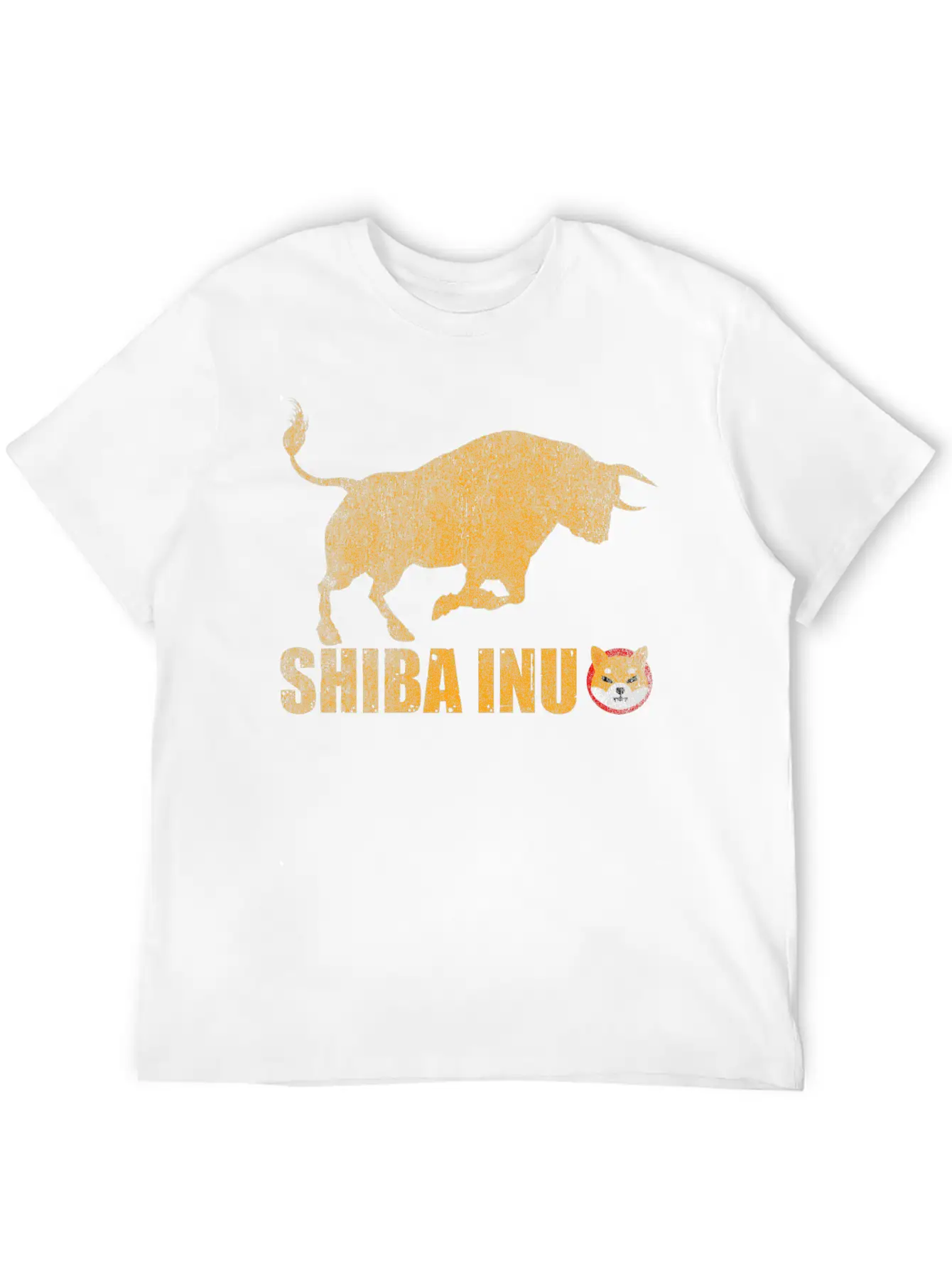 Vintage Bull Market Shiba Inu Coin Crypto Token Stylish Everyday T-Shirt – Unisex Basic Cotton Tee