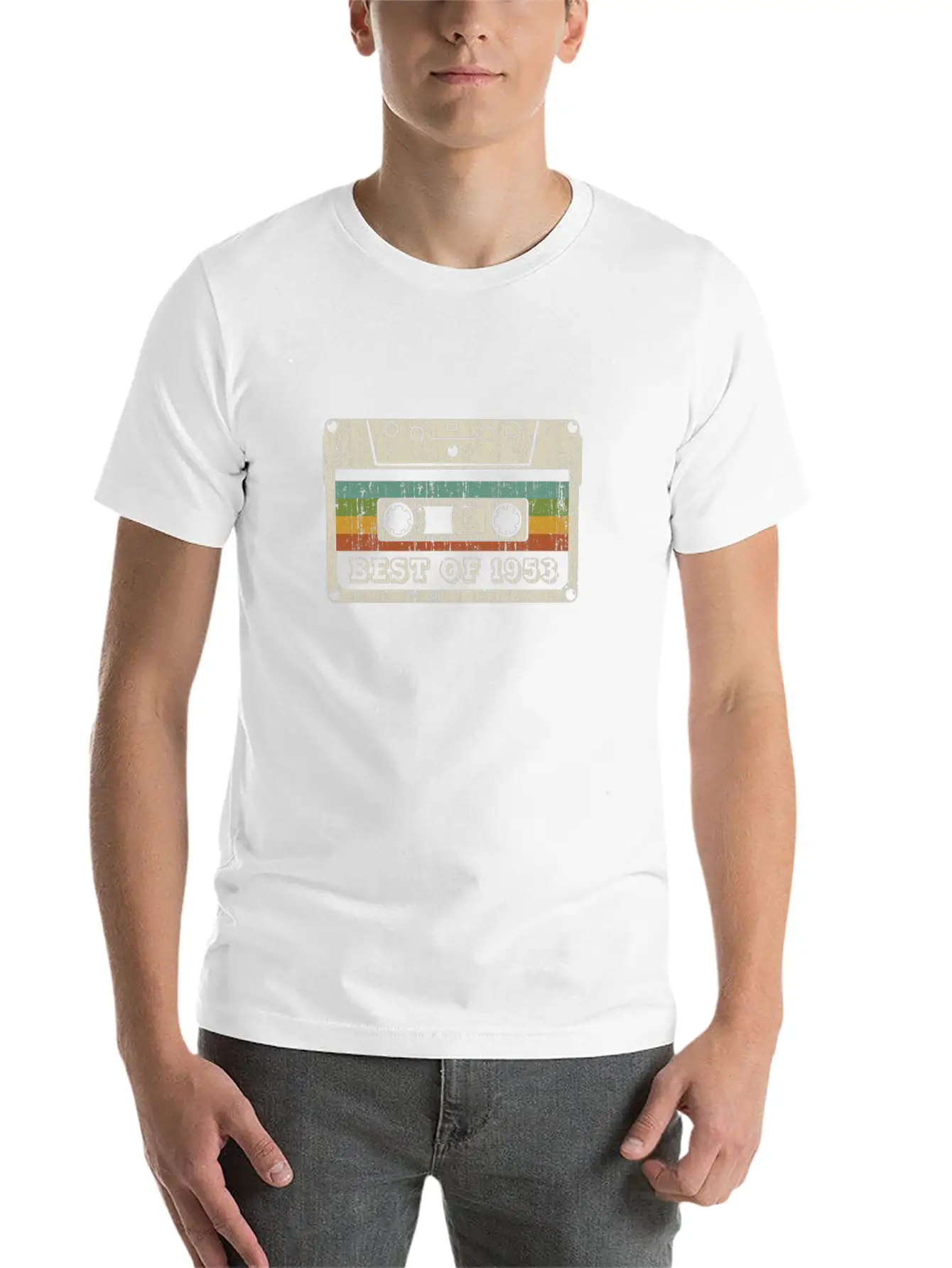 Vintage Cassette Best Of 1953 Birthday Gift Relaxed Everyday Tee – Lightweight And Durable Cotton