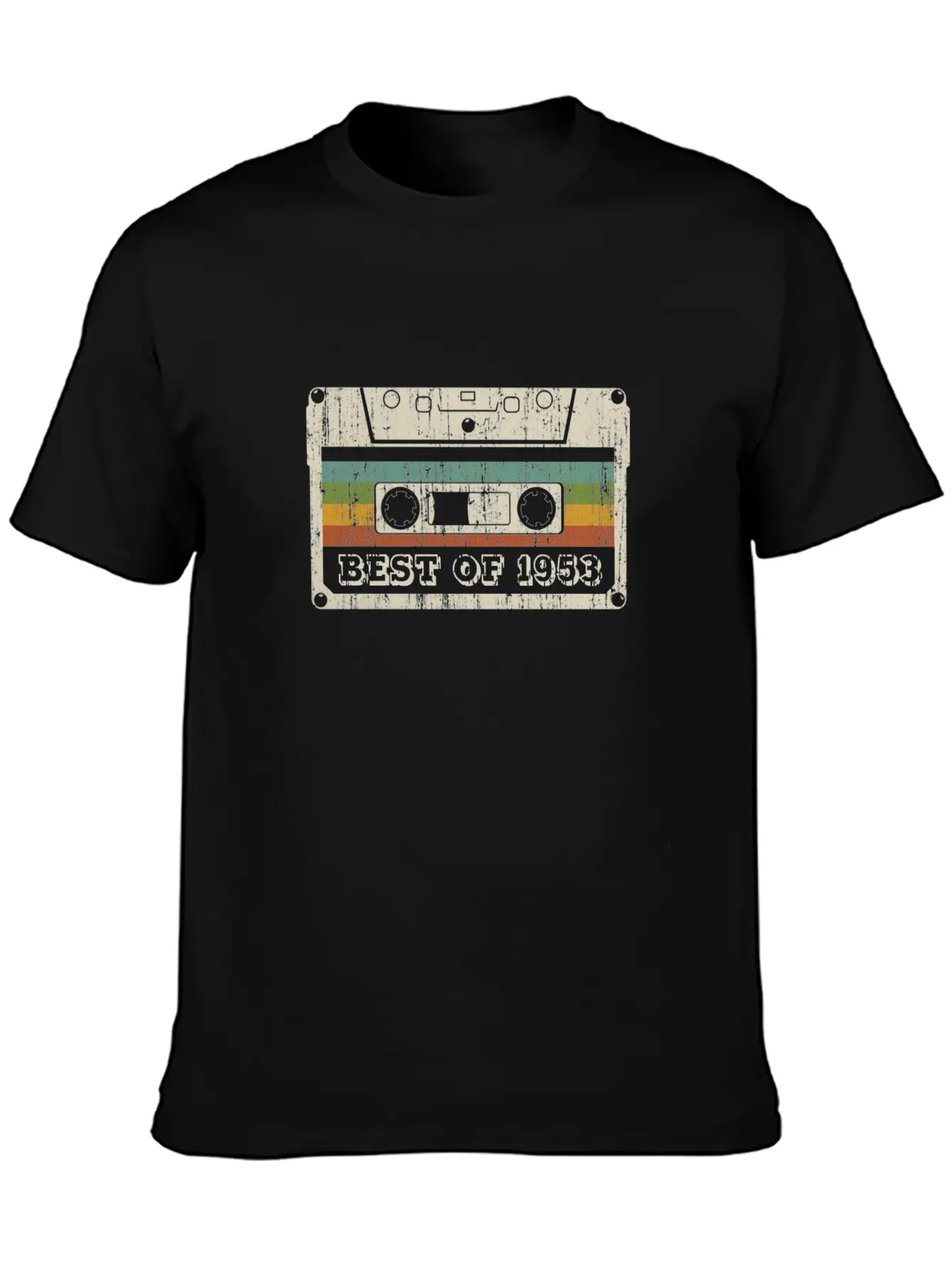 Vintage Cassette Best Of 1953 Birthday Gift Relaxed Everyday Tee – Lightweight And Durable Cotton