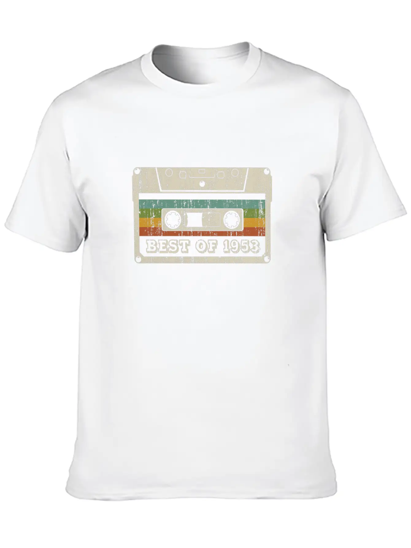 Vintage Cassette Best Of 1953 Birthday Gift Relaxed Everyday Tee – Lightweight And Durable Cotton