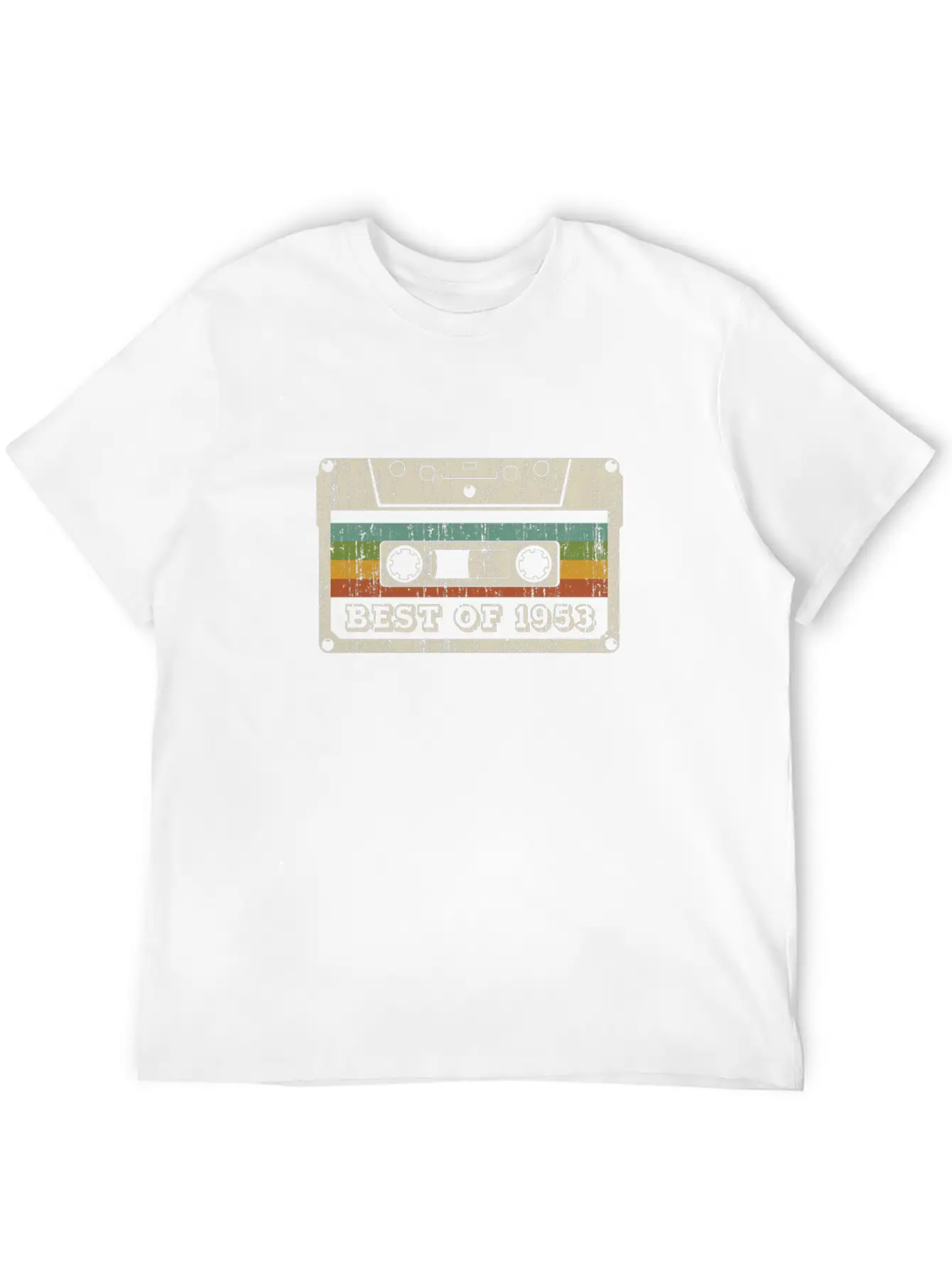 Vintage Cassette Best Of 1953 Birthday Gift Relaxed Everyday Tee – Lightweight And Durable Cotton