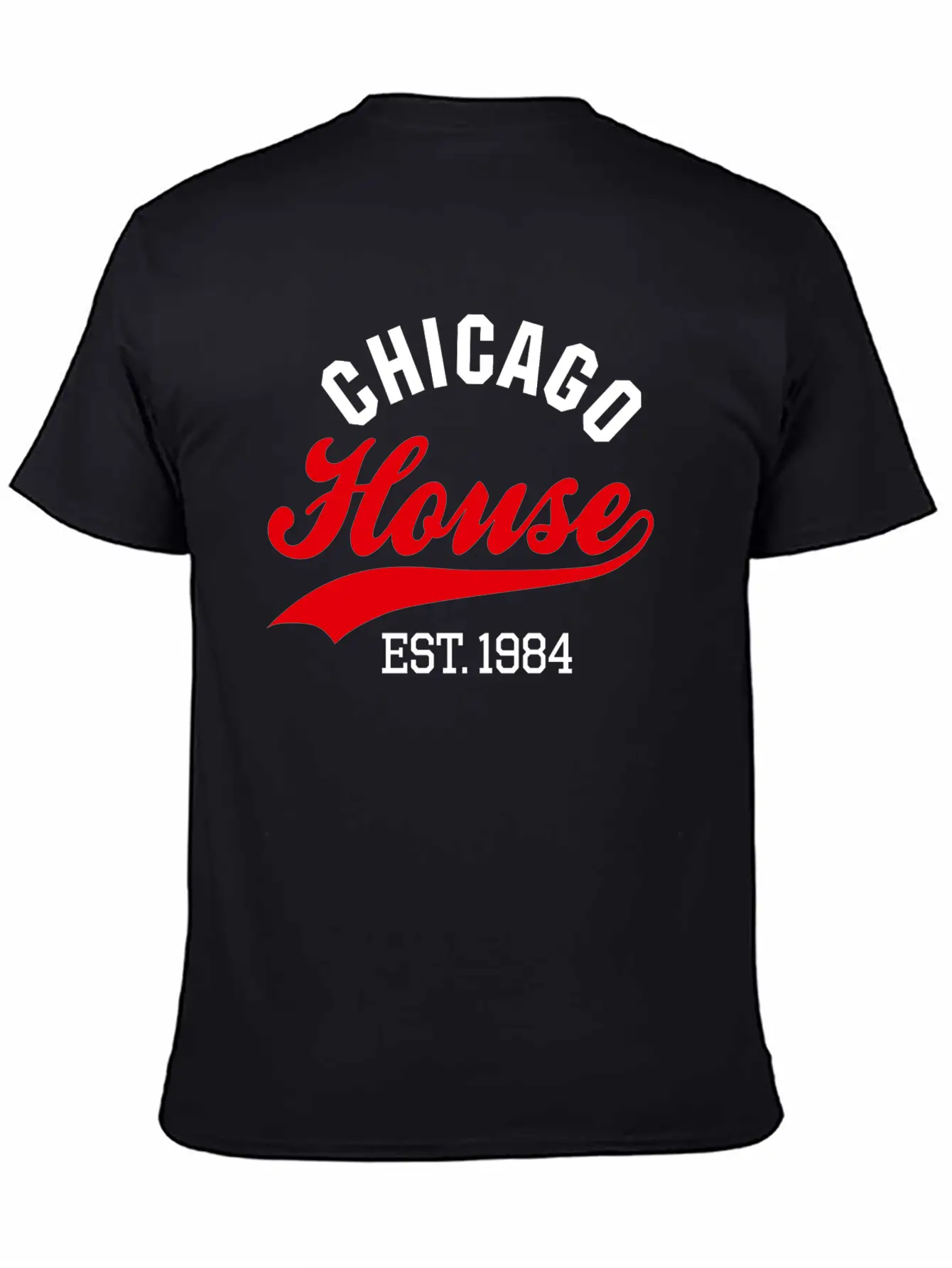 Vintage Chicago House Est. 1984 House Music Party Modern Fit Casual T-Shirt – Clean And Versatile Design