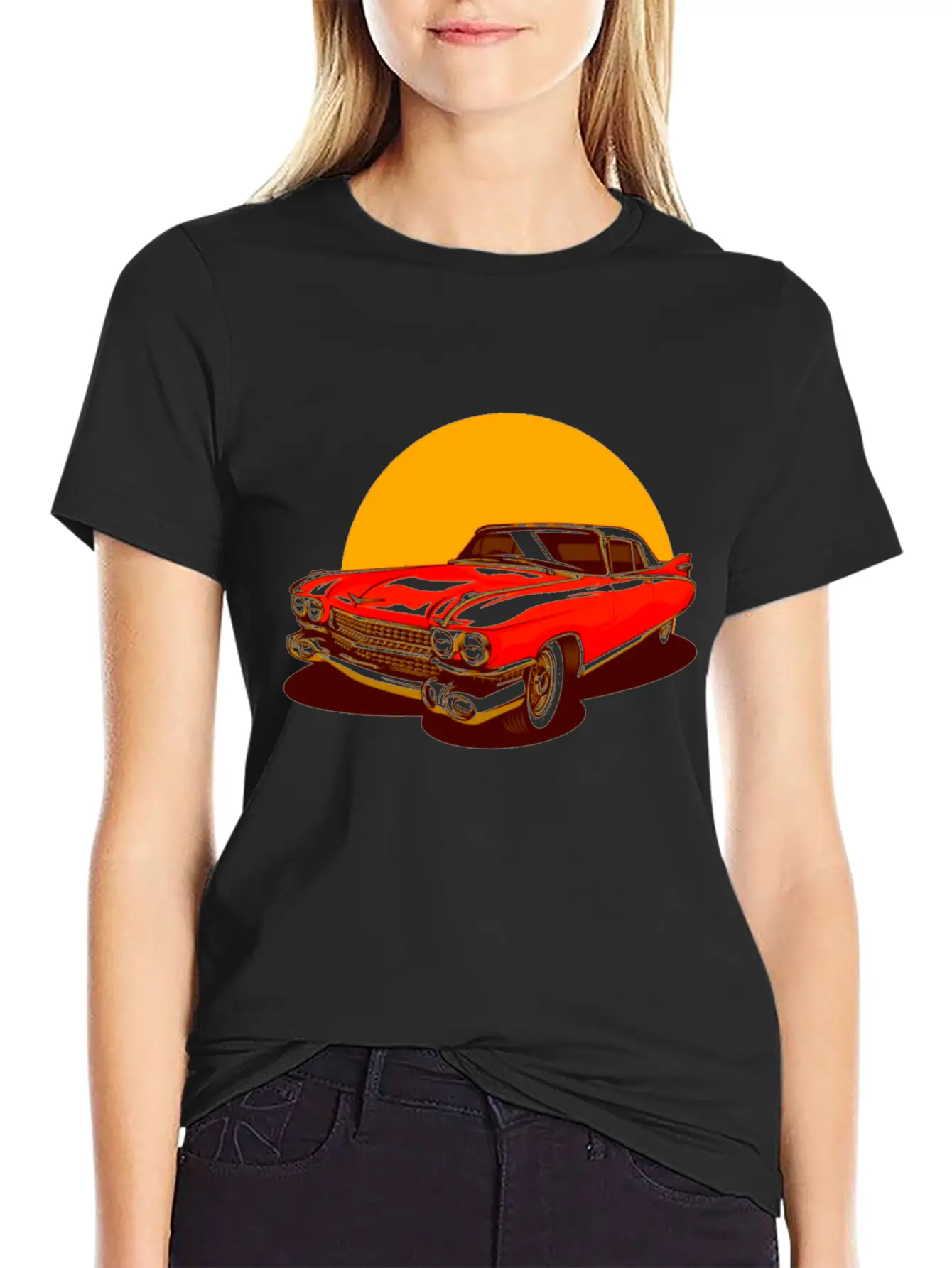 Vintage Classic Car Soft Cotton Short Sleeve Tee – Unisex Wardrobe Staple