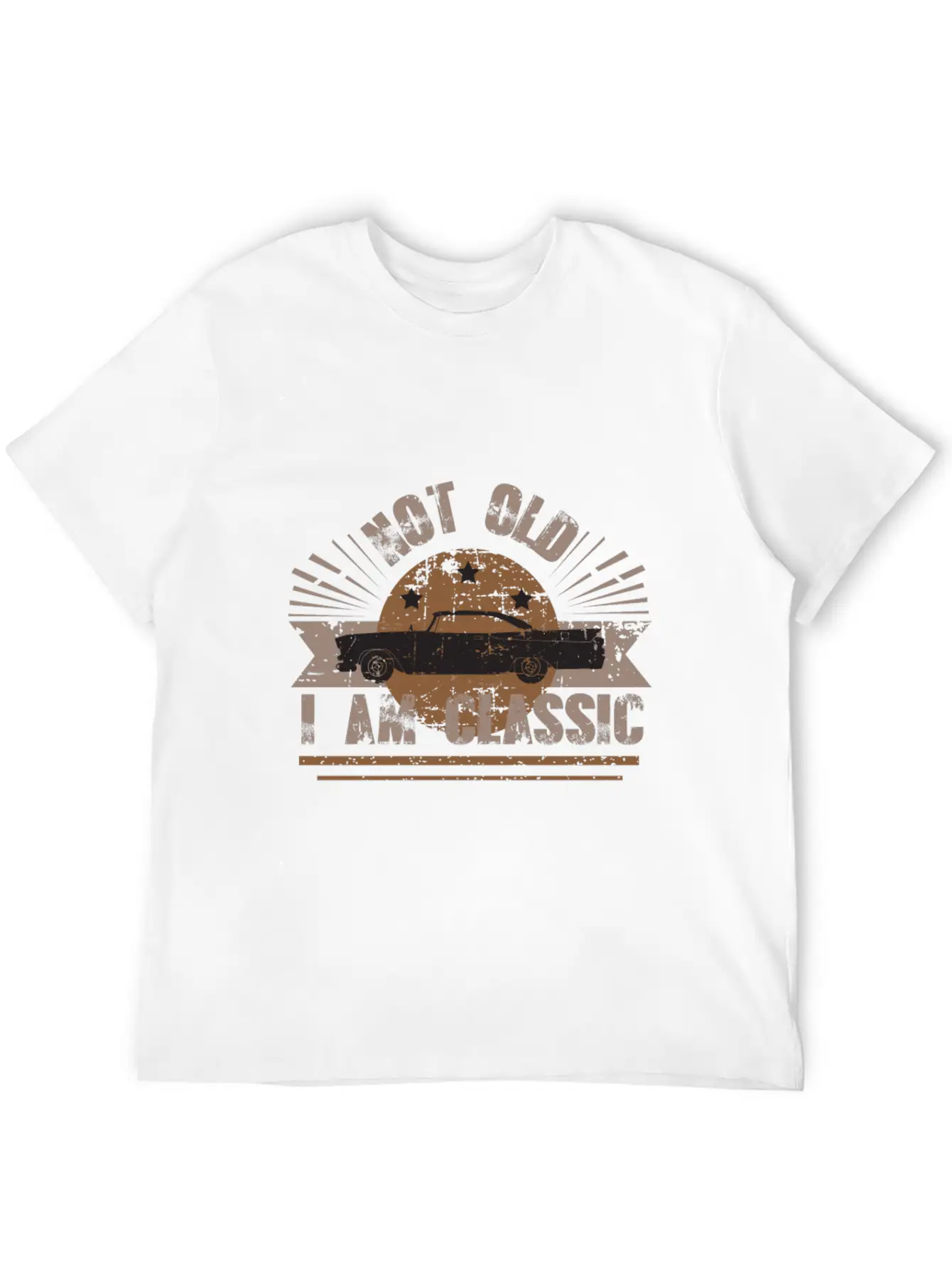 Vintage Classic Cars , Not Old - I Am Classic Modern Fit Casual T-Shirt – Clean And Versatile Design
