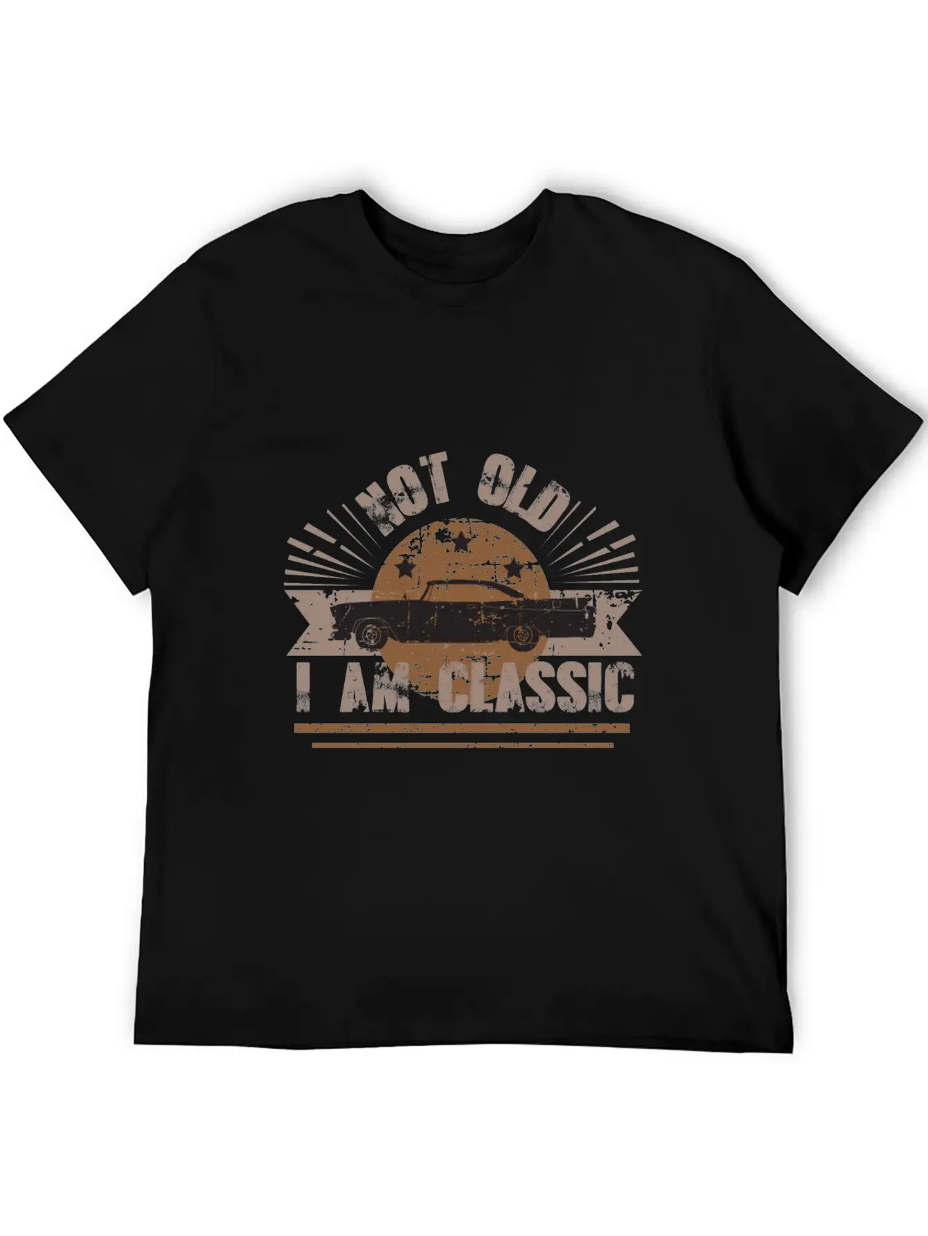 Vintage Classic Cars , Not Old - I Am Classic Modern Fit Casual T-Shirt – Clean And Versatile Design