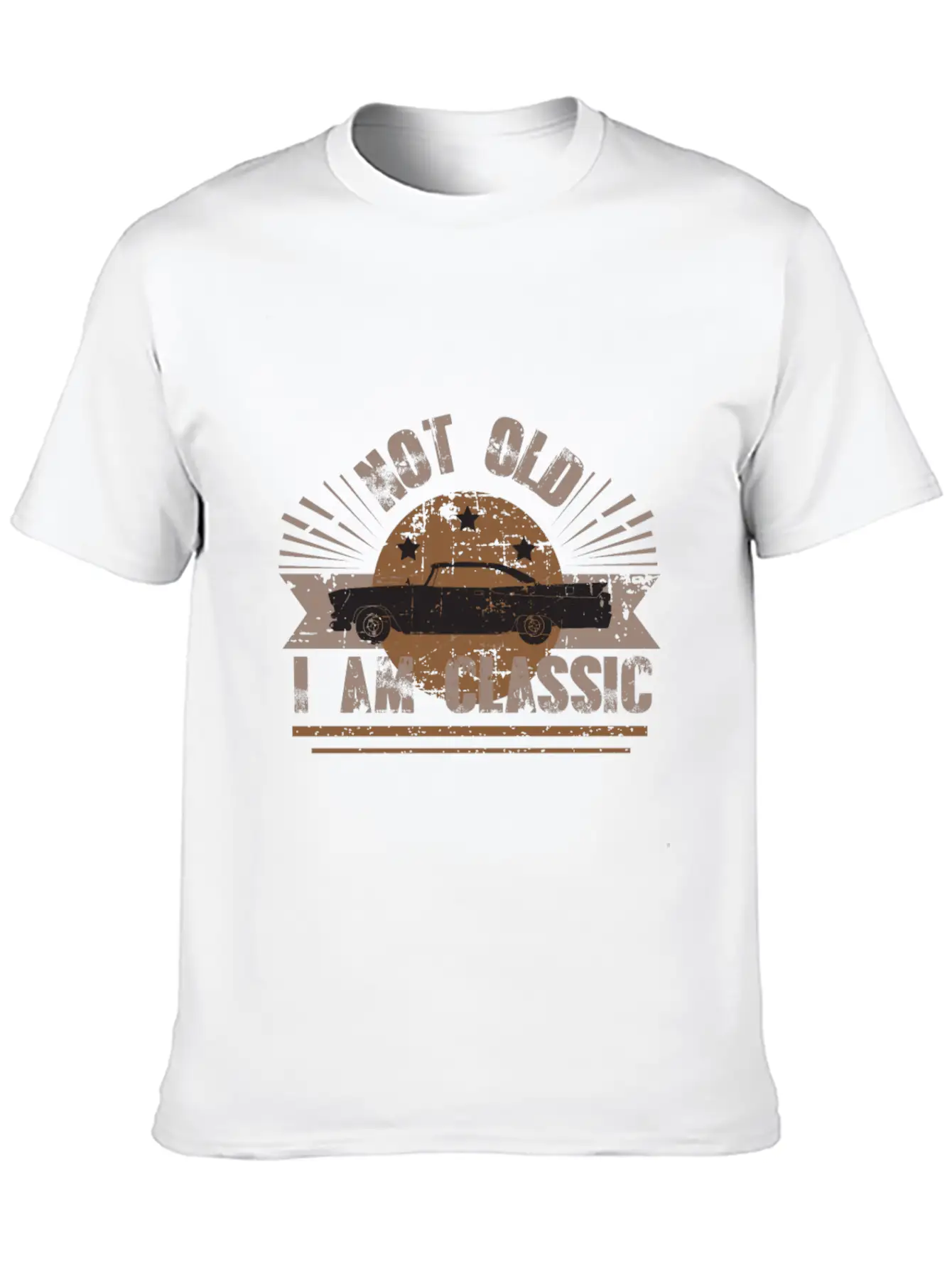 Vintage Classic Cars , Not Old - I Am Classic Modern Fit Casual T-Shirt – Clean And Versatile Design