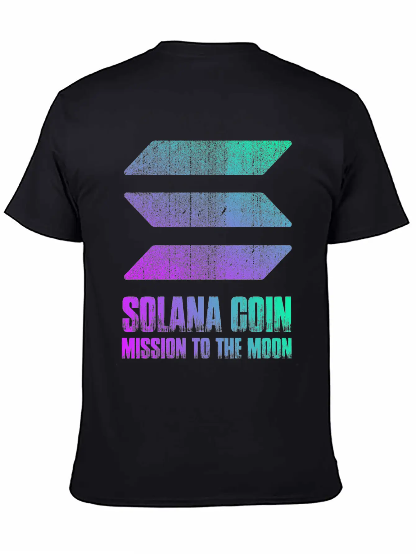 Vintage Solana Coin Mission To The Moon Crypto Soft Cotton Short Sleeve Tee – Unisex Wardrobe Staple