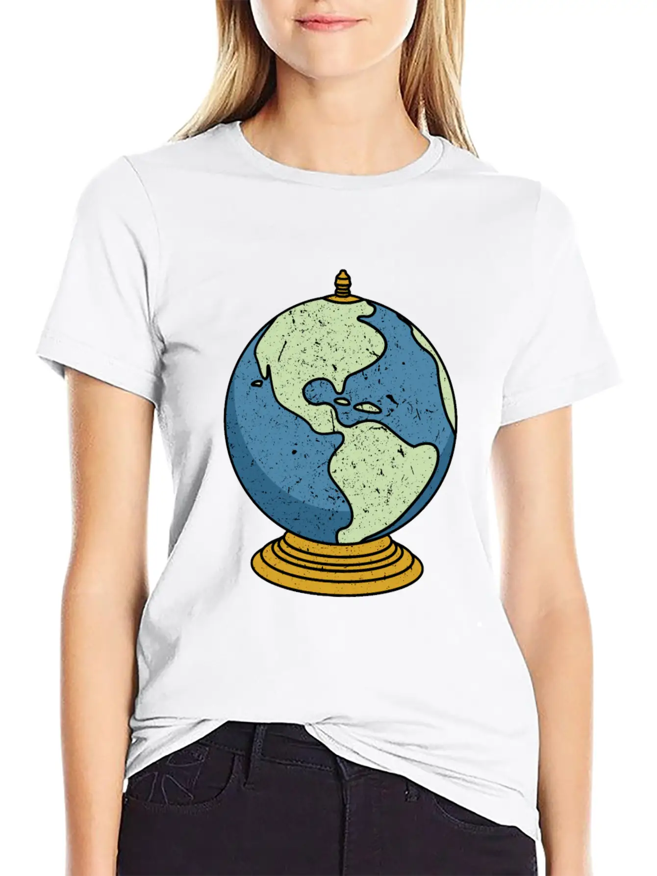 Vintage Tabletop Desk Globe Unisex Casual T-Shirt ��� Clean Design For Daily Comfort