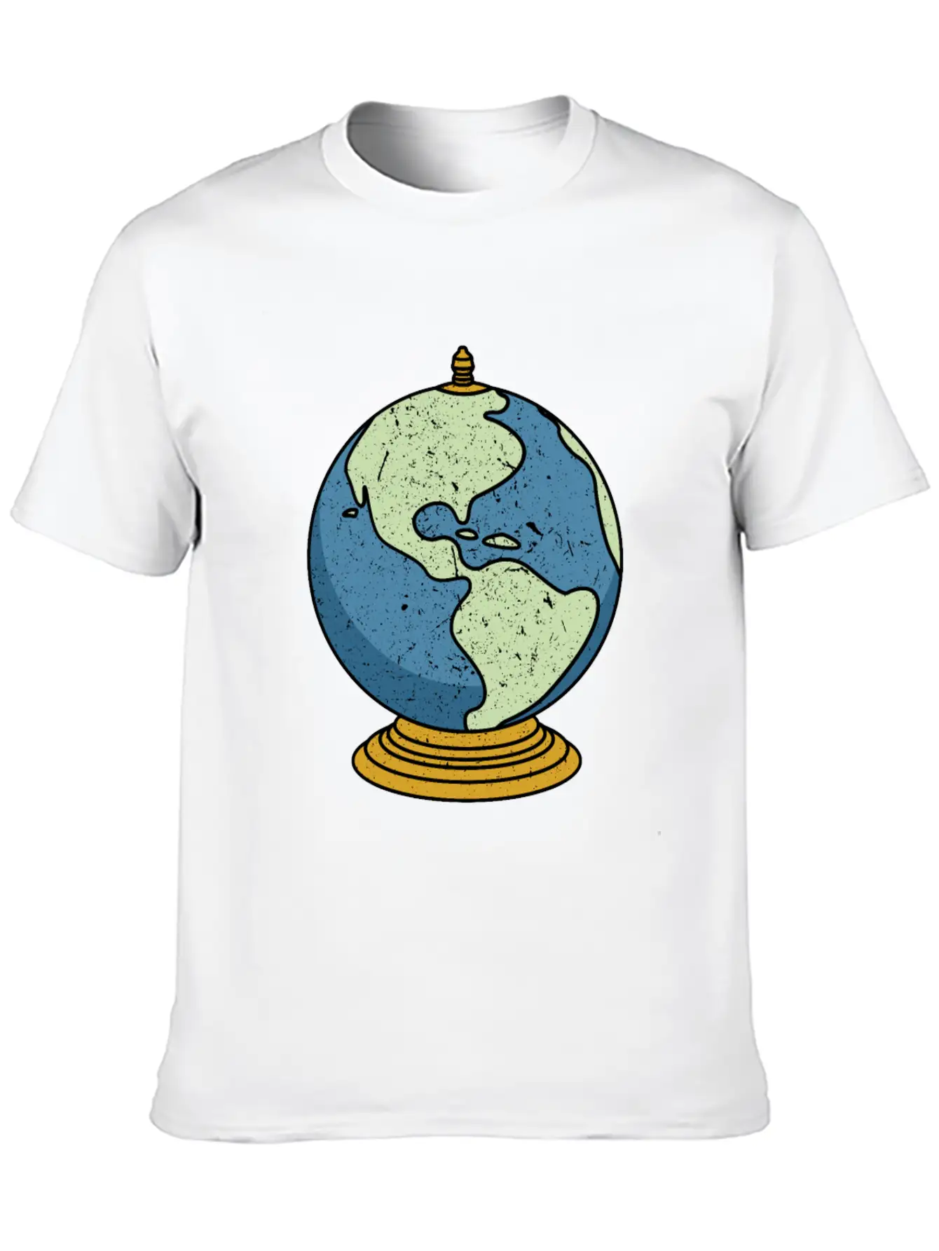 Vintage Tabletop Desk Globe Unisex Casual T-Shirt ��� Clean Design For Daily Comfort
