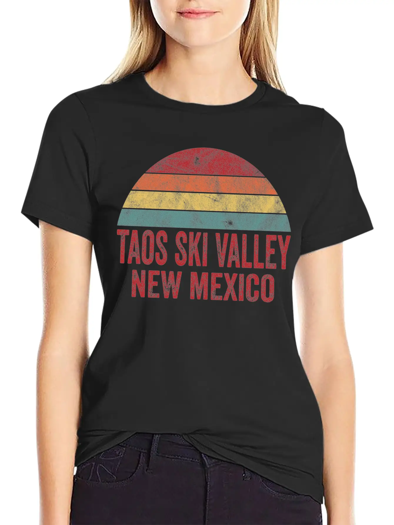 Vintage Taos Ski Valley New Mexico Classic Fit Graphic Tee For Daily Comfort – Unisex Cotton Shirt