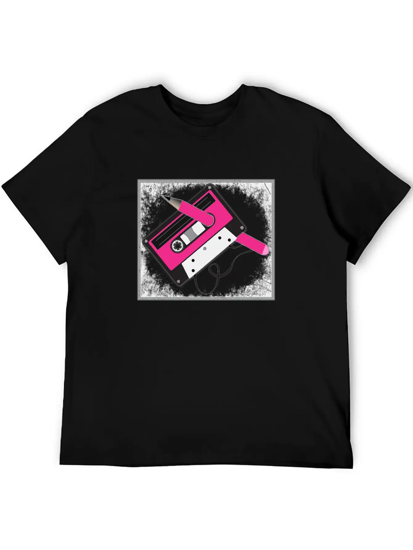 Vintage Tech Cassette Tape Unisex Casual T-Shirt – Clean Design For Daily Comfort