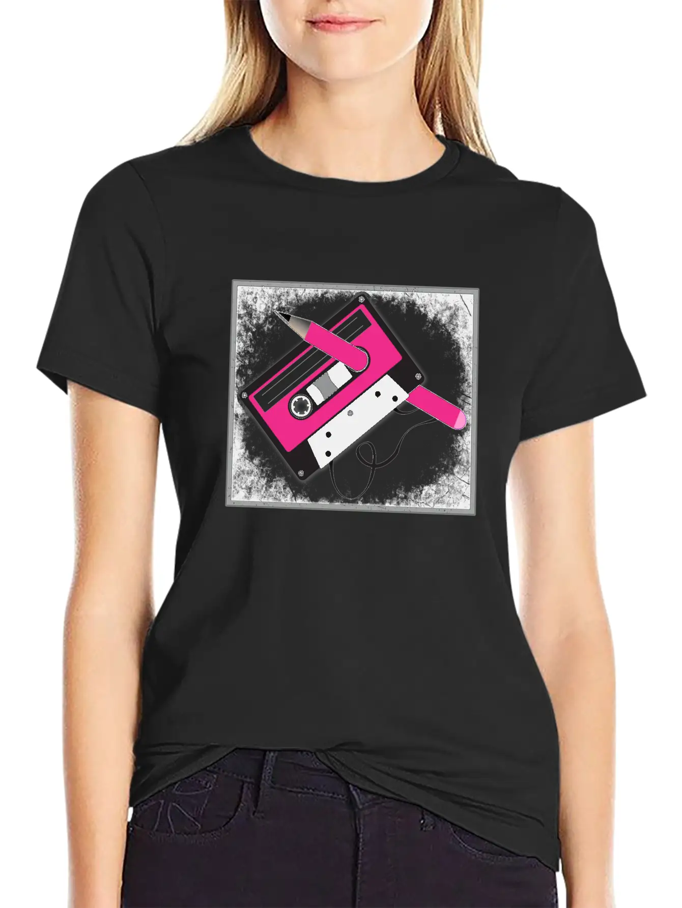 Vintage Tech Cassette Tape Unisex Casual T-Shirt – Clean Design For Daily Comfort