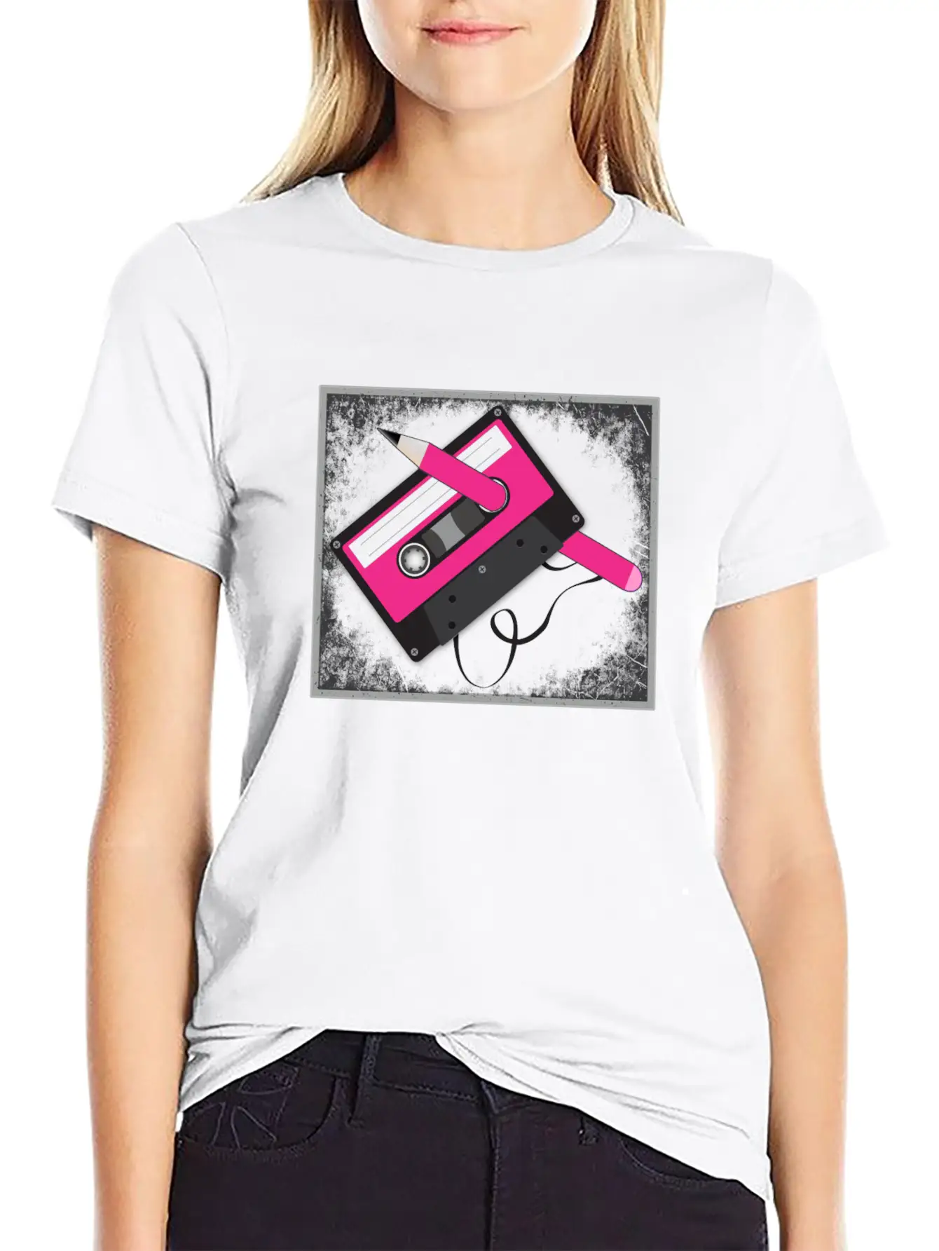 Vintage Tech Cassette Tape Unisex Casual T-Shirt – Clean Design For Daily Comfort