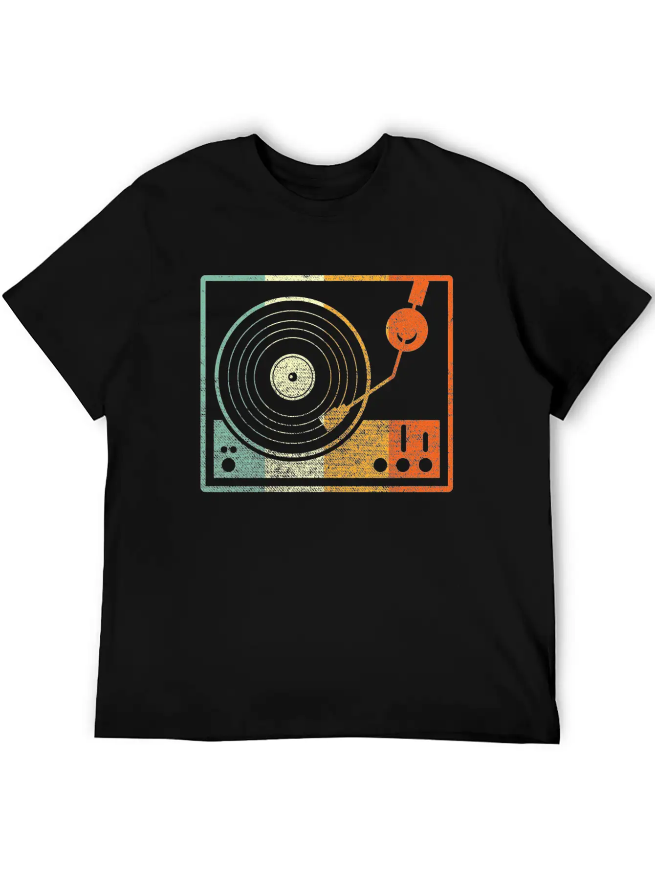 Vinyl Retro Basic Graphic T-Shirt – Daily Comfort In Soft Cotton