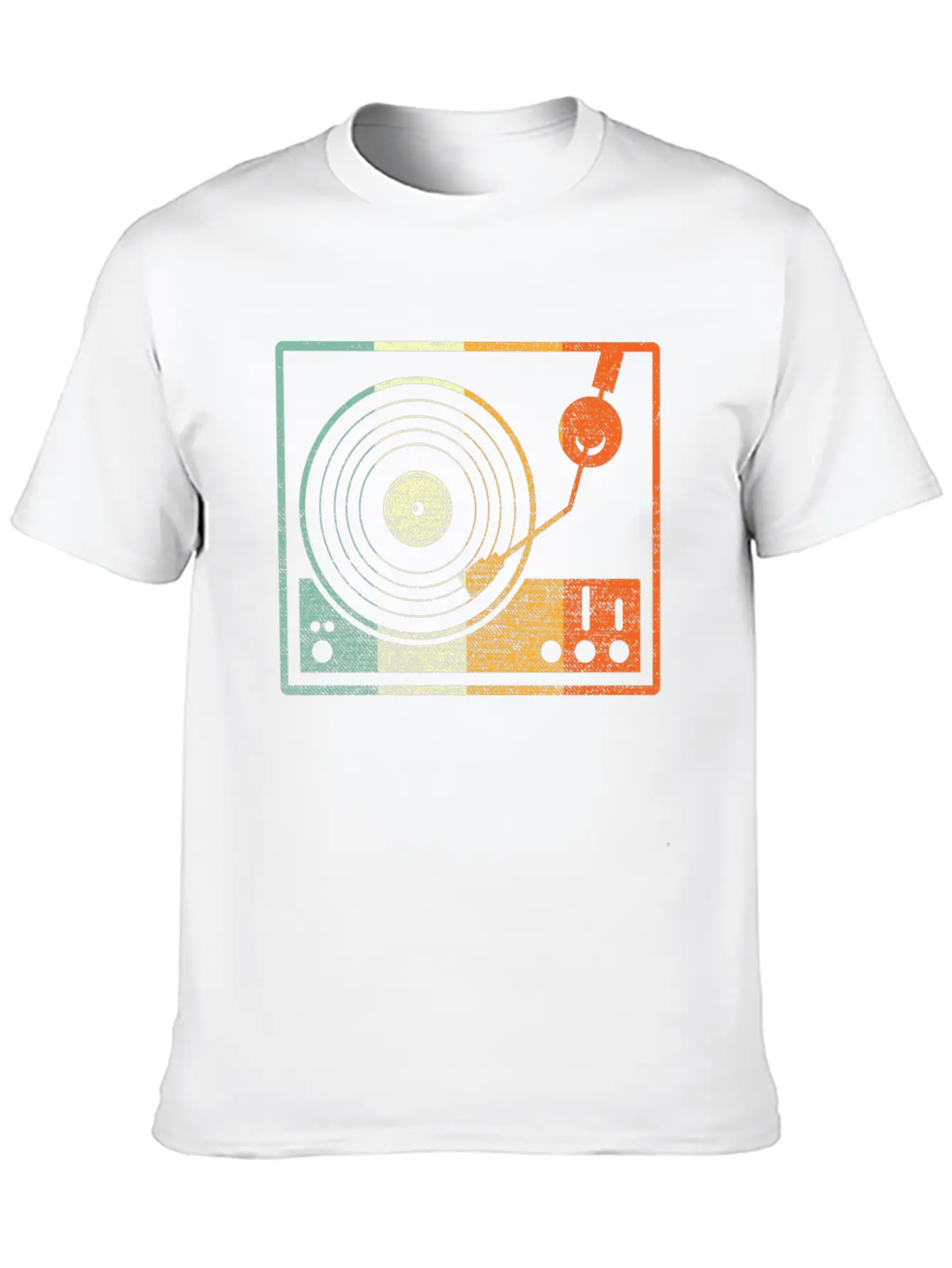 Vinyl Retro Basic Graphic T-Shirt – Daily Comfort In Soft Cotton