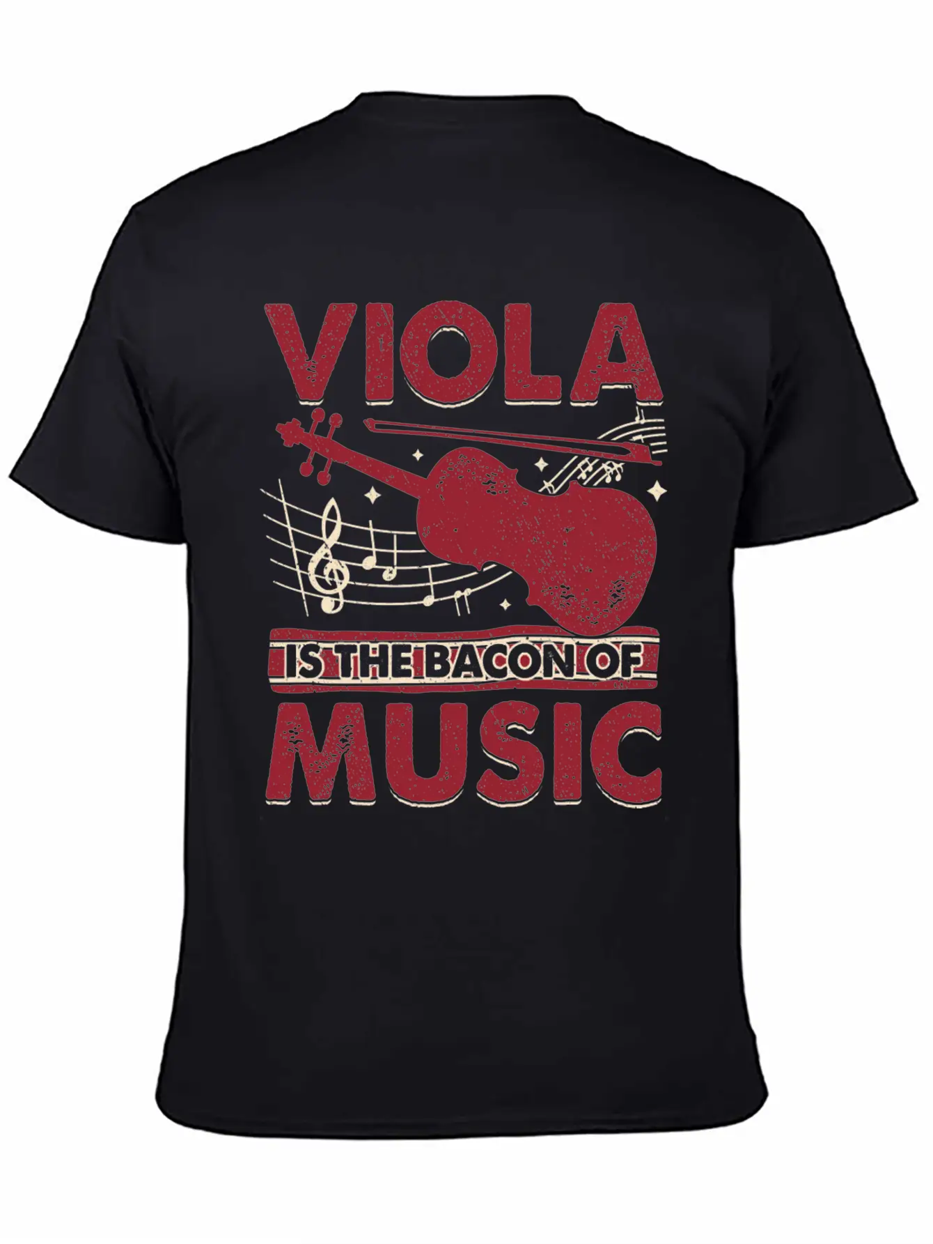 Viola Is The Bacon Of Music Basic Graphic T-Shirt – Daily Comfort In Soft Cotton